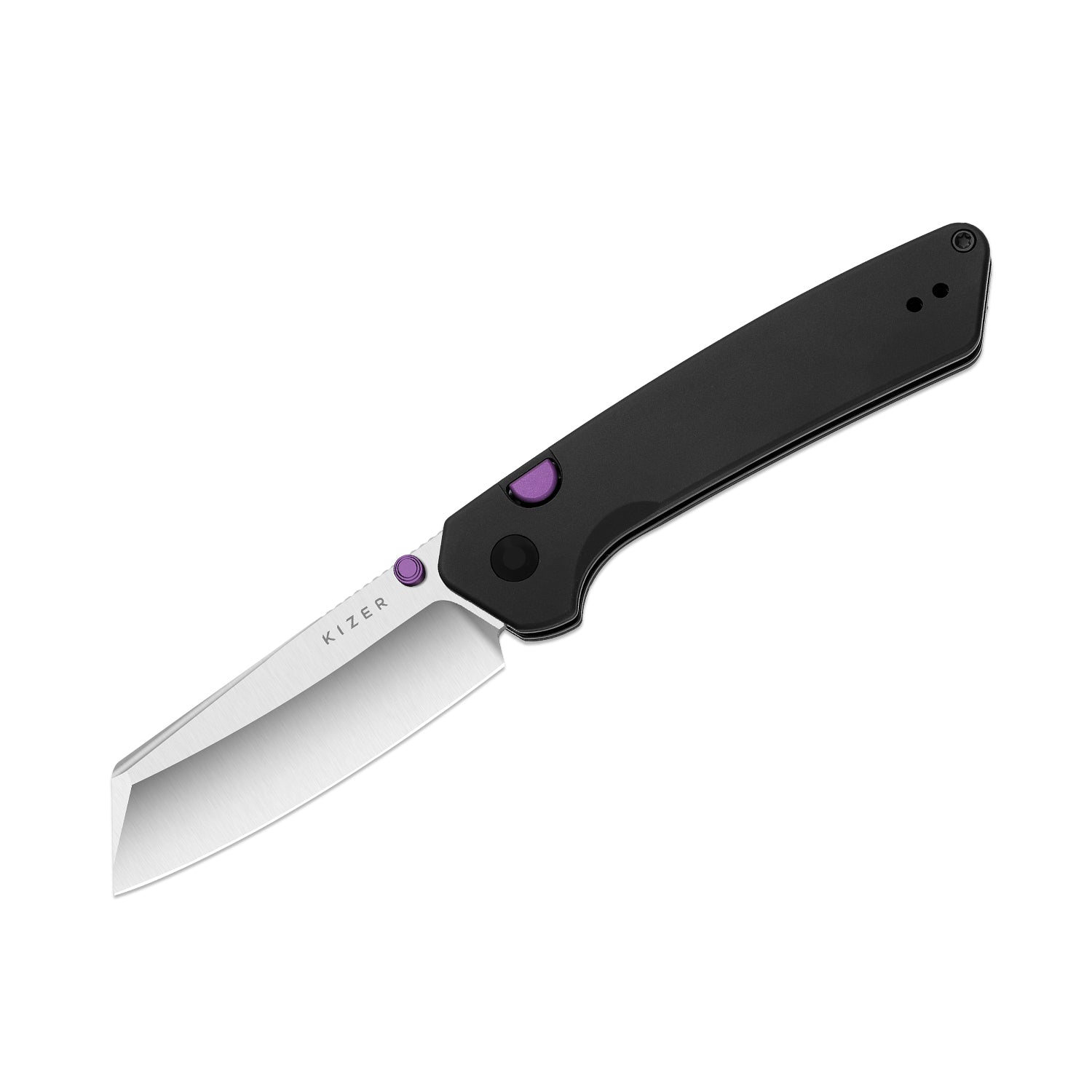Madrac | Kizer Button Liner Lock™ | Aluminum | S45VN + Hollow Grind | KizerB™ 3693A2