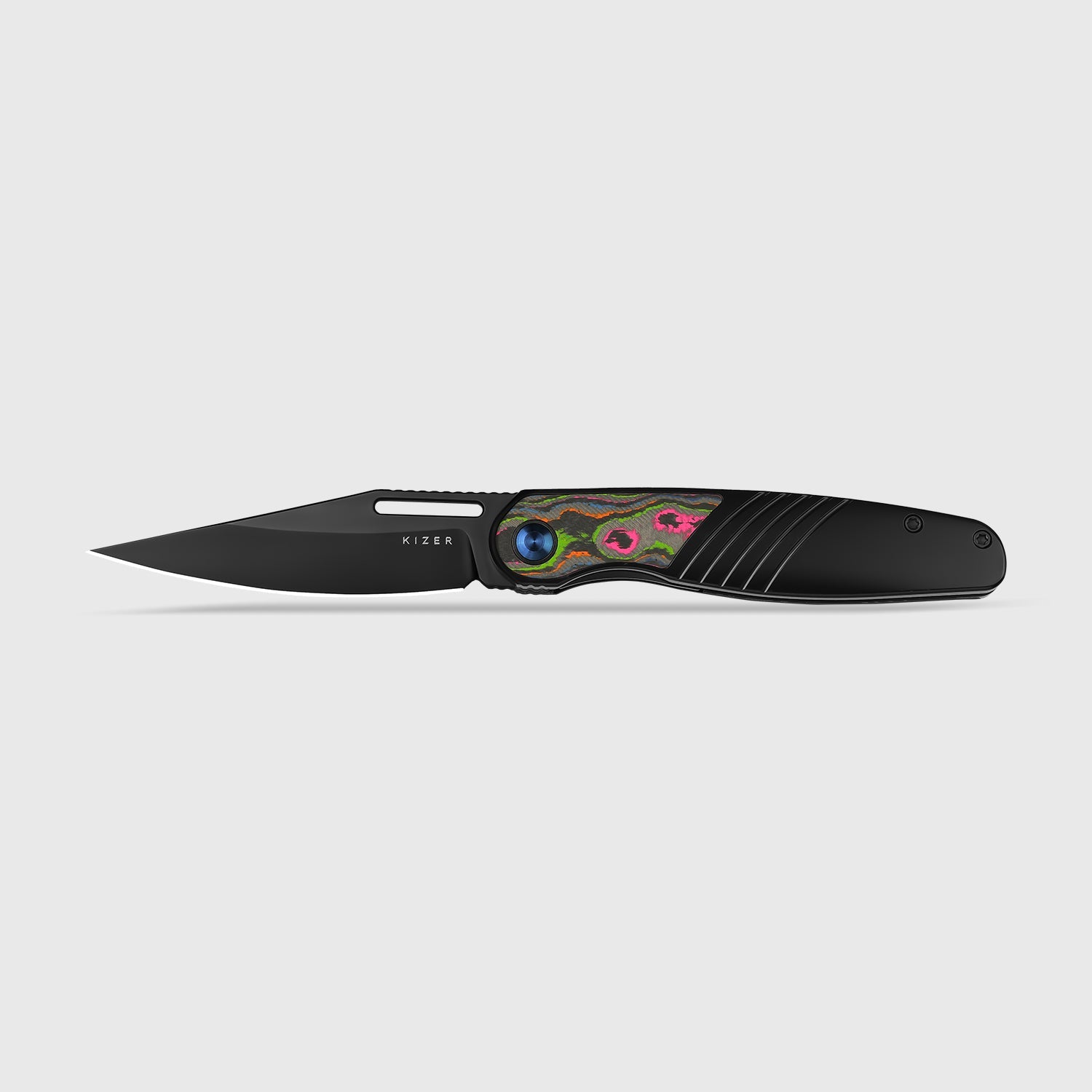 Raze | S45VN | Titanium & Camo Carbon | KizerB™ 3720A1