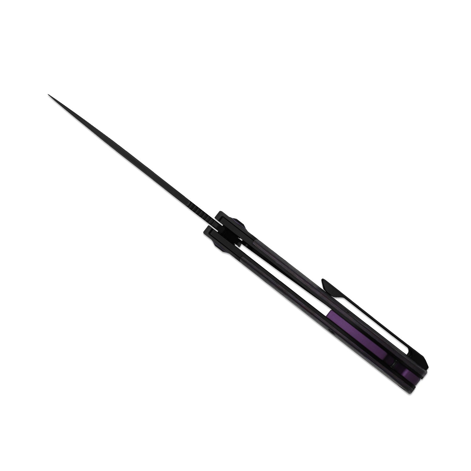 Cyclone | Frame Lock | Titanium & Fatcarbon Purple Haze | S35VN+Matte DLC Ultra | KizerB™ 3734A1