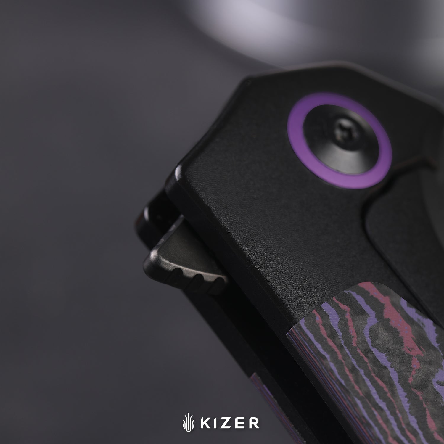 Cyclone | Frame Lock | Titanium & Carbon Fiber | S35VN+Satin Finish | KizerB™ 3734A2