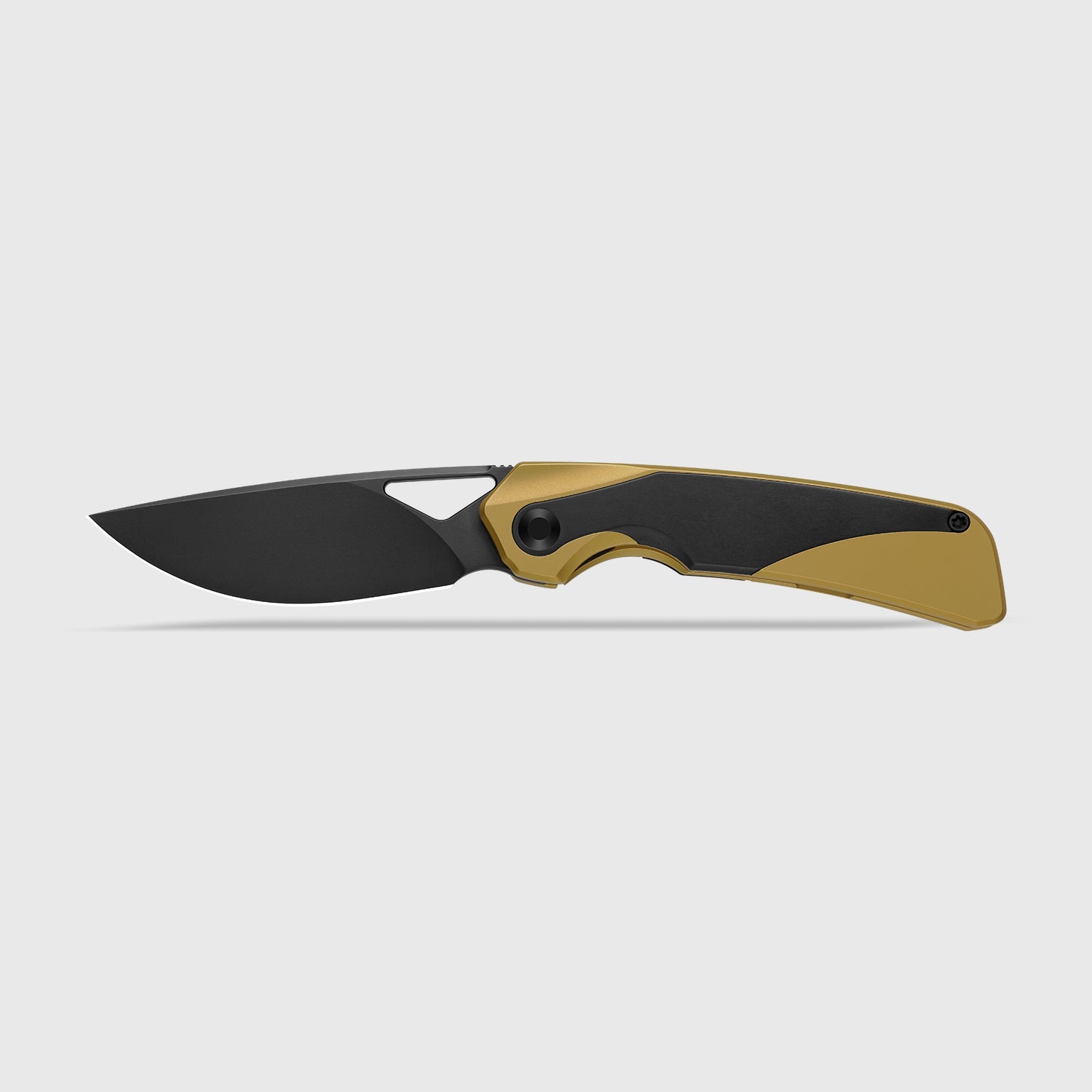 Topsail | M390 | Titanium + Stark Black Zirconium | Matte DLC Ultra | Front Flipper | KizerB™ 3735A3