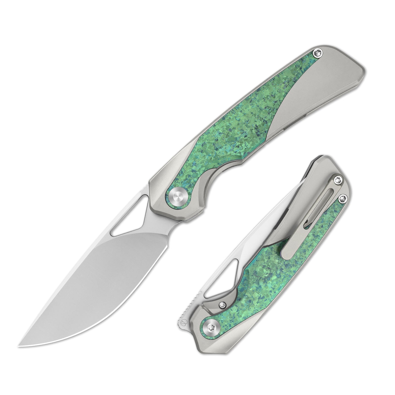 マリーンセル Topsail 3.1 inch M390 Titanium & Crystallized Titanium Ki3735A4-Kizer