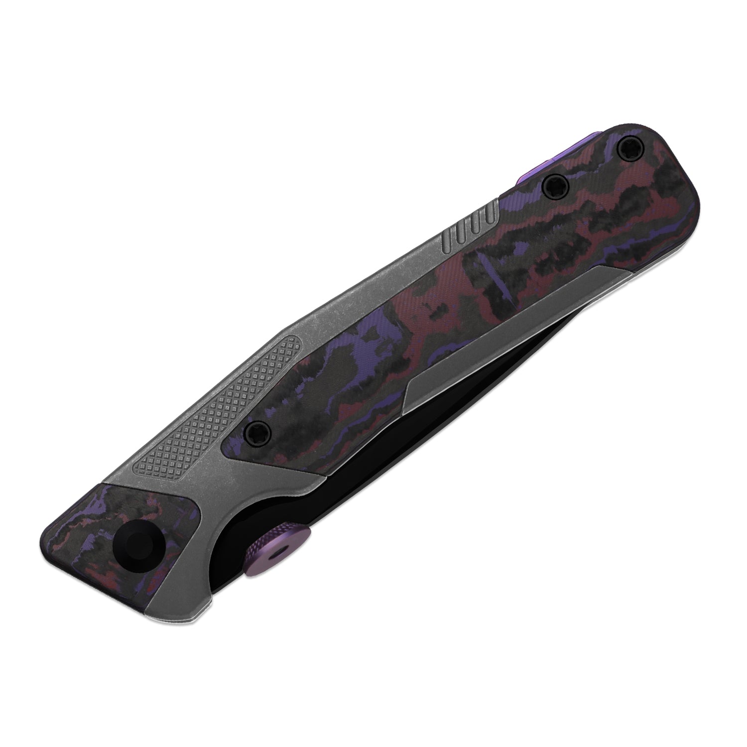 Sable Chief | K390 | Polished DLC Ultra | Titanium & FatCarbon Purple Haze | KizerB™ 3745A2