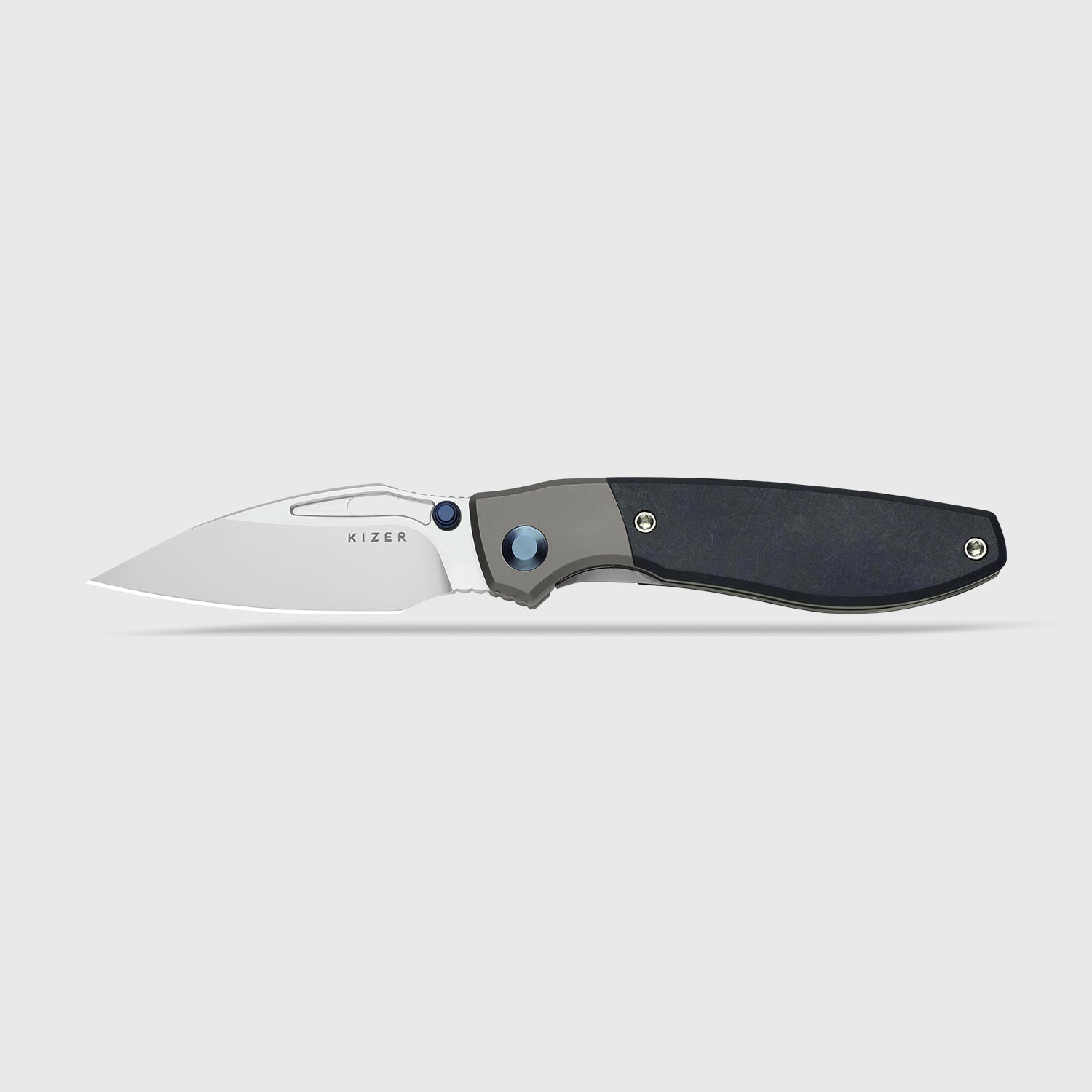 Shrike | S45VN | Titanium & Richlite | Front Flipper | KizerB™ 3746A3