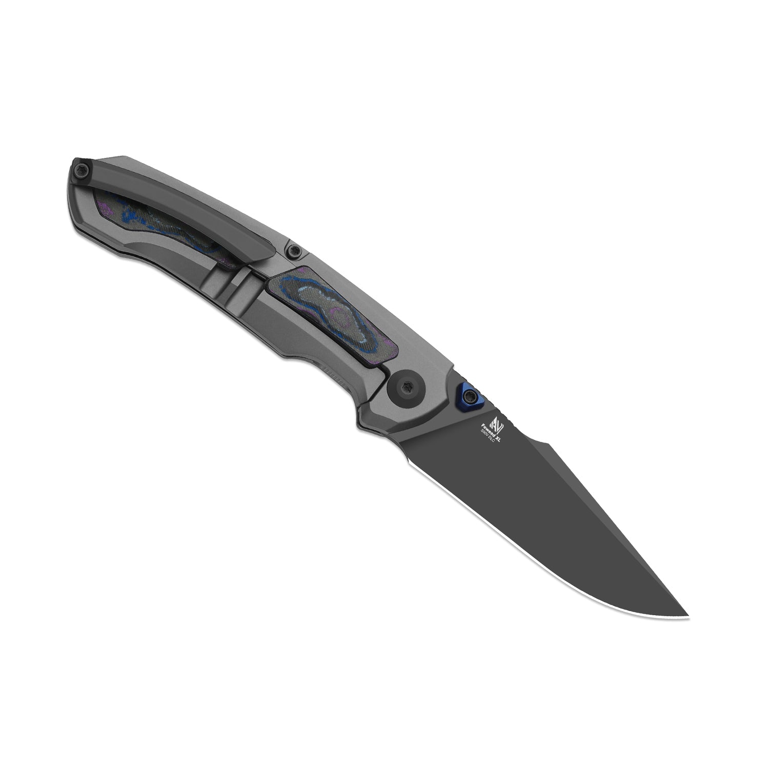 Kizer Feweed XL Knife Damtanium Camo Carbon S90V BLADE DISTRICT EXCLUSIVE