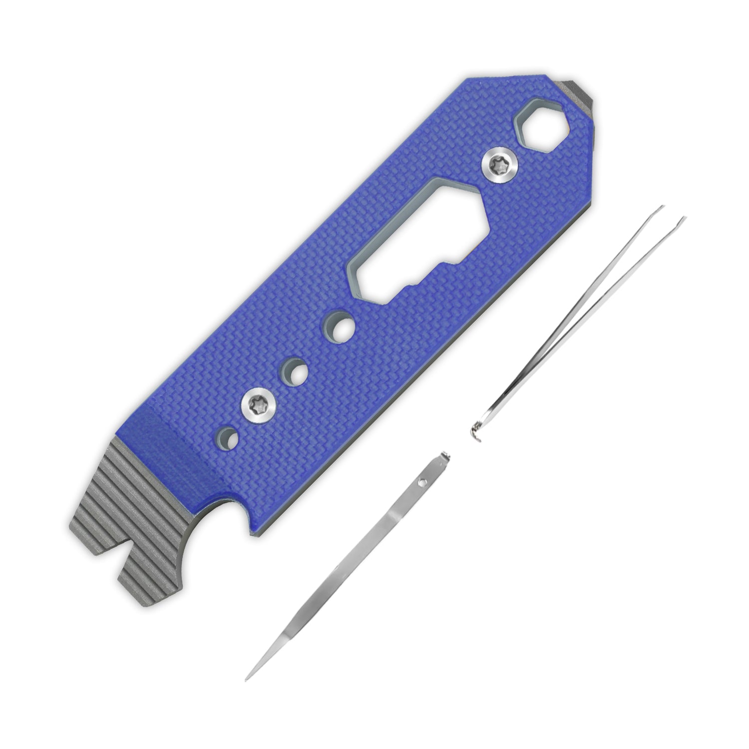 Kizer Titanium & G10 EDC Multi-Functional Tools Blue Pac-Bar