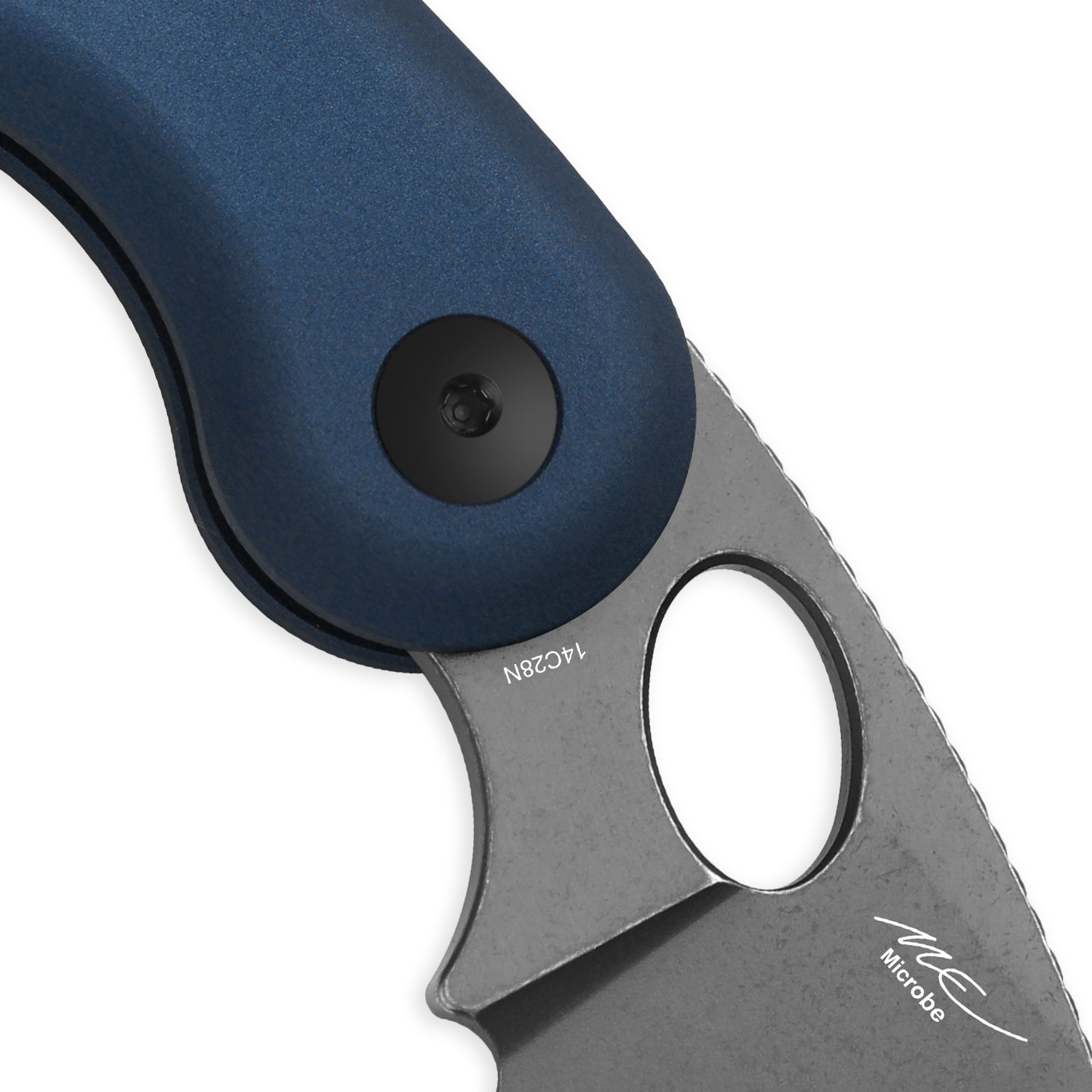 Microbe™ | Kizer Button Liner Lock™ | 14C28N | Aluminum | KizerV™ 2742A1