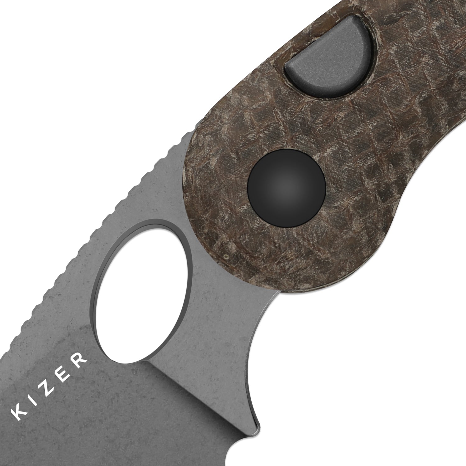 Microbe™ | GID Canvas Micarta Handle | Kizer Button Liner Lock™ | 14C28N |  KizerV™ 2742A9