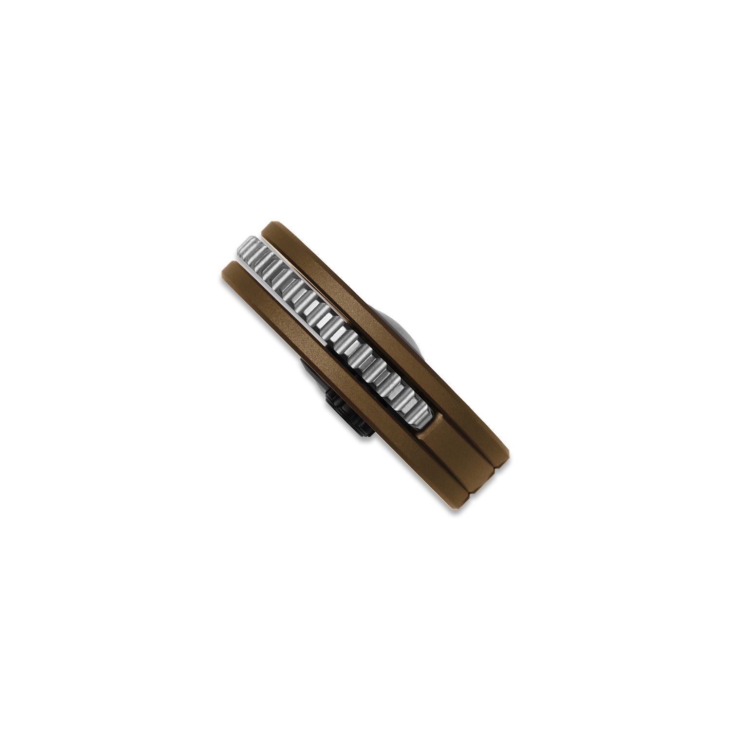 Snail-Trail | 5th Pocket Coin Knife | Detent Slip Joint | AEB-L | Matte Brass-Tone Aluminum Handle | Flat Grind | KizerV™ 2757A1