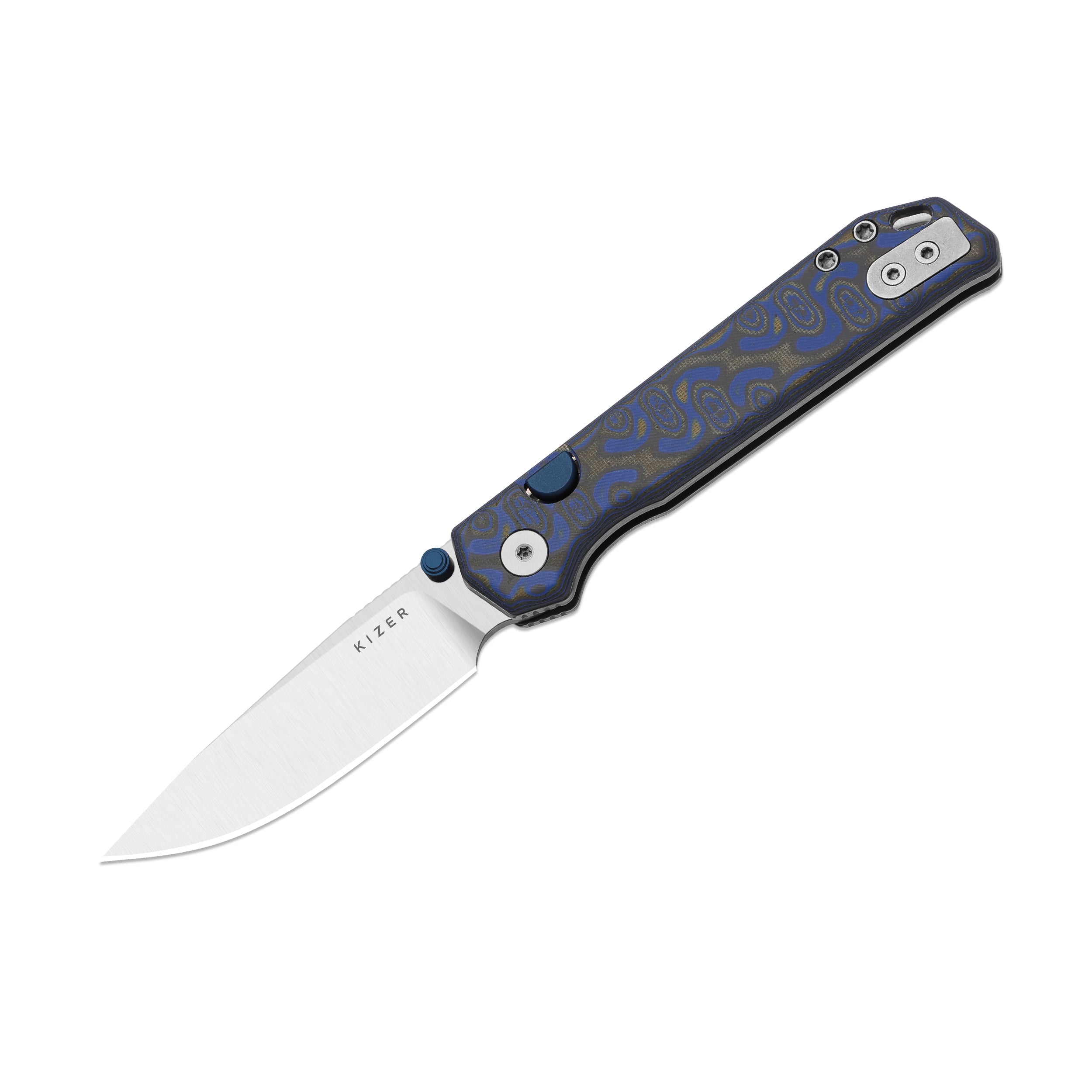 Begleiter 2.9 | Kizer Button Liner Lock™ | Vortex Pattern Micarta | BD1N | KizerV™  3458.2BDA1