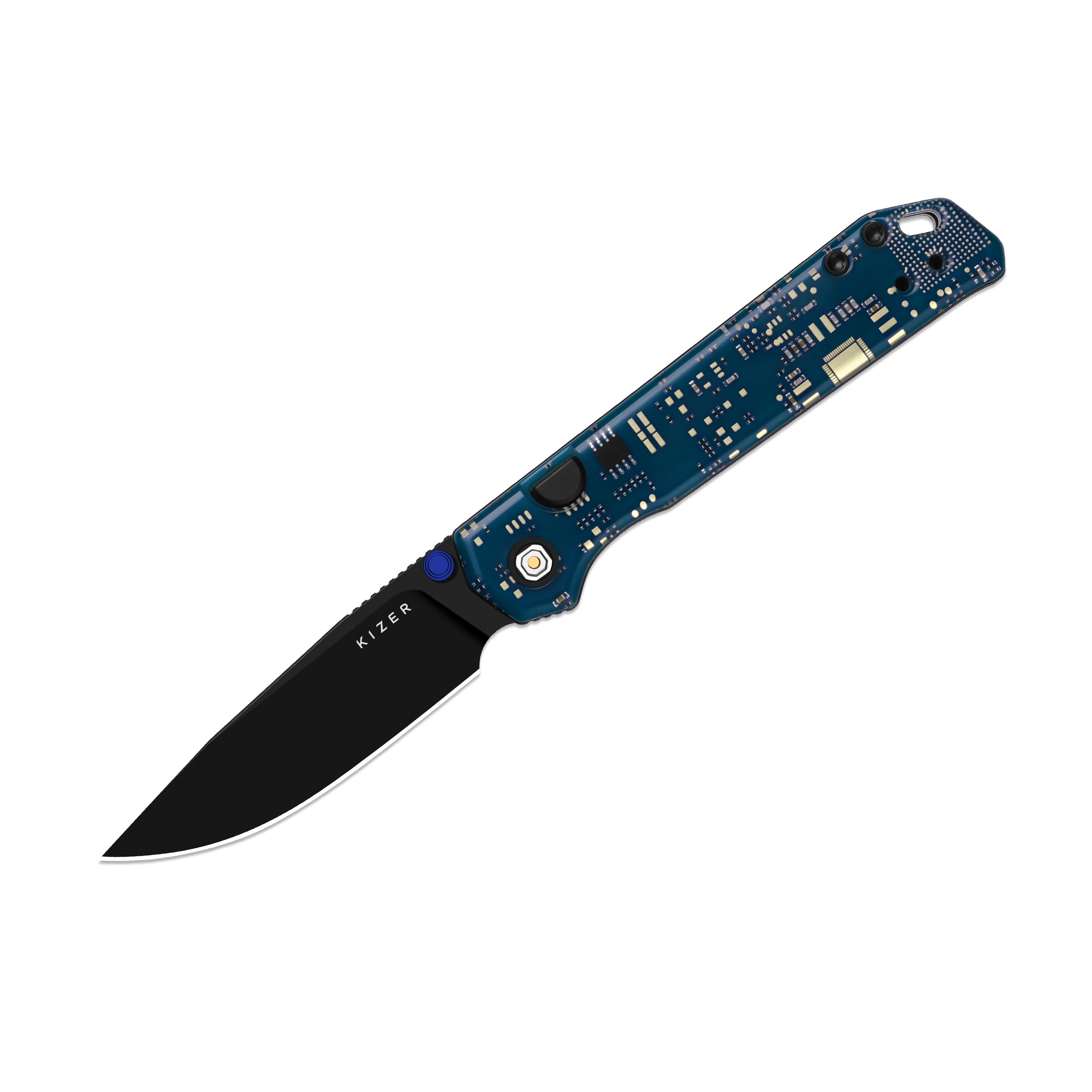 Begleiter PCB | Kizer Button Liner Lock™ | BD1N | Resin & PCB | Black PVD Coating | KizerV™ 3458.2BDA6