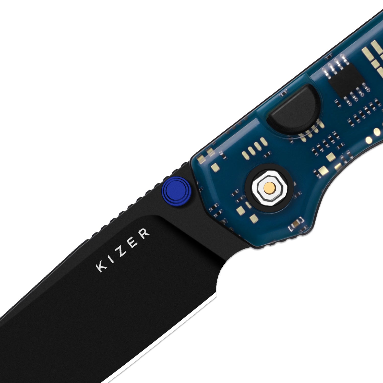 Begleiter PCB | Kizer Button Liner Lock™ | BD1N | Resin & PCB | Black PVD Coating | KizerV™ 3458.2BDA6