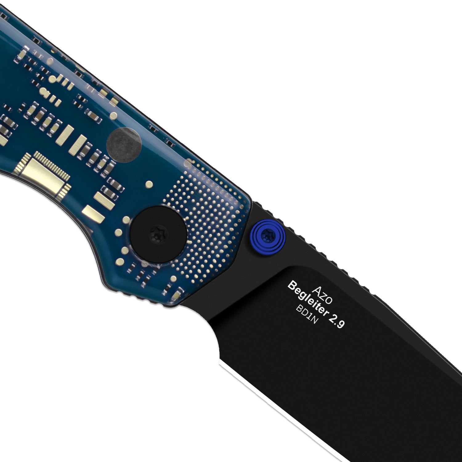 Begleiter PCB | Kizer Button Liner Lock™ | BD1N | Resin & PCB | Black PVD Coating | KizerV™ 3458.2BDA6