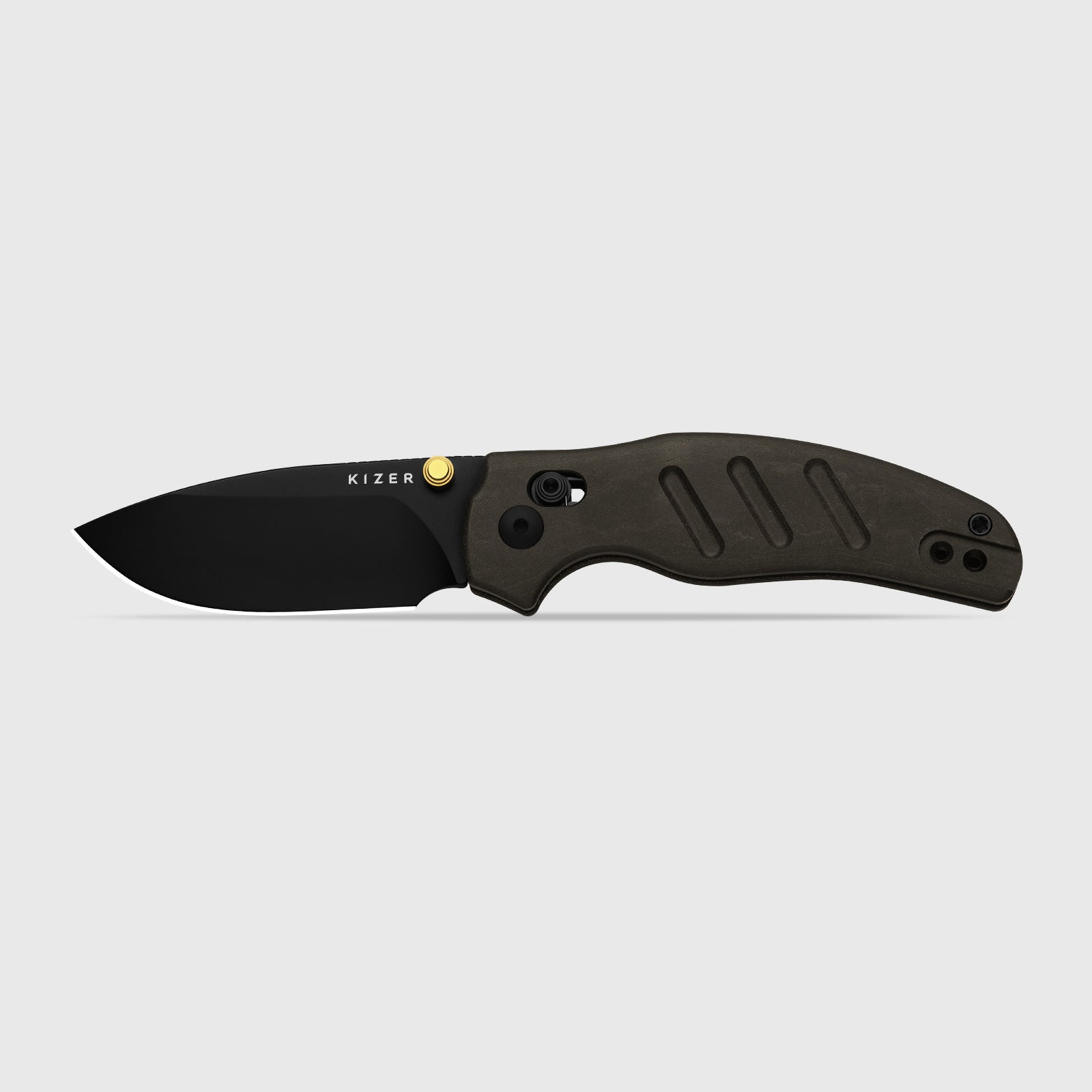 Sheepdog® C01C 2.9 CD | Kizer Clutch Lock™ | Richlite |  Nitro-V | PVD Coating | KizerV™ 3488.29CDA2