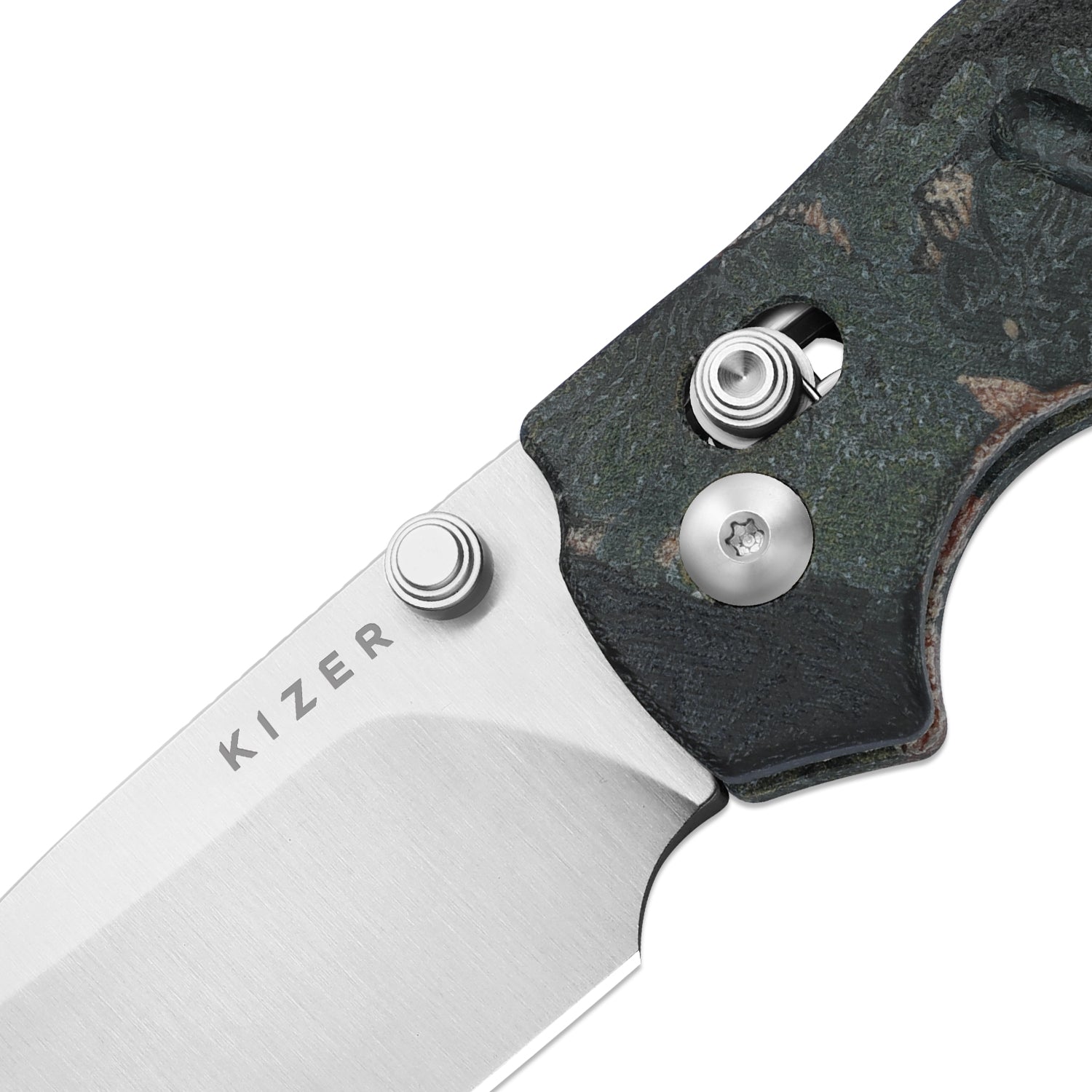 Sheepdog® C01C 2.9 CD | Current Micarta (Blue Burl Canvas) | Kizer Clutch Lock™ | Nitro-V | KizerV™ 3488.29CDA3