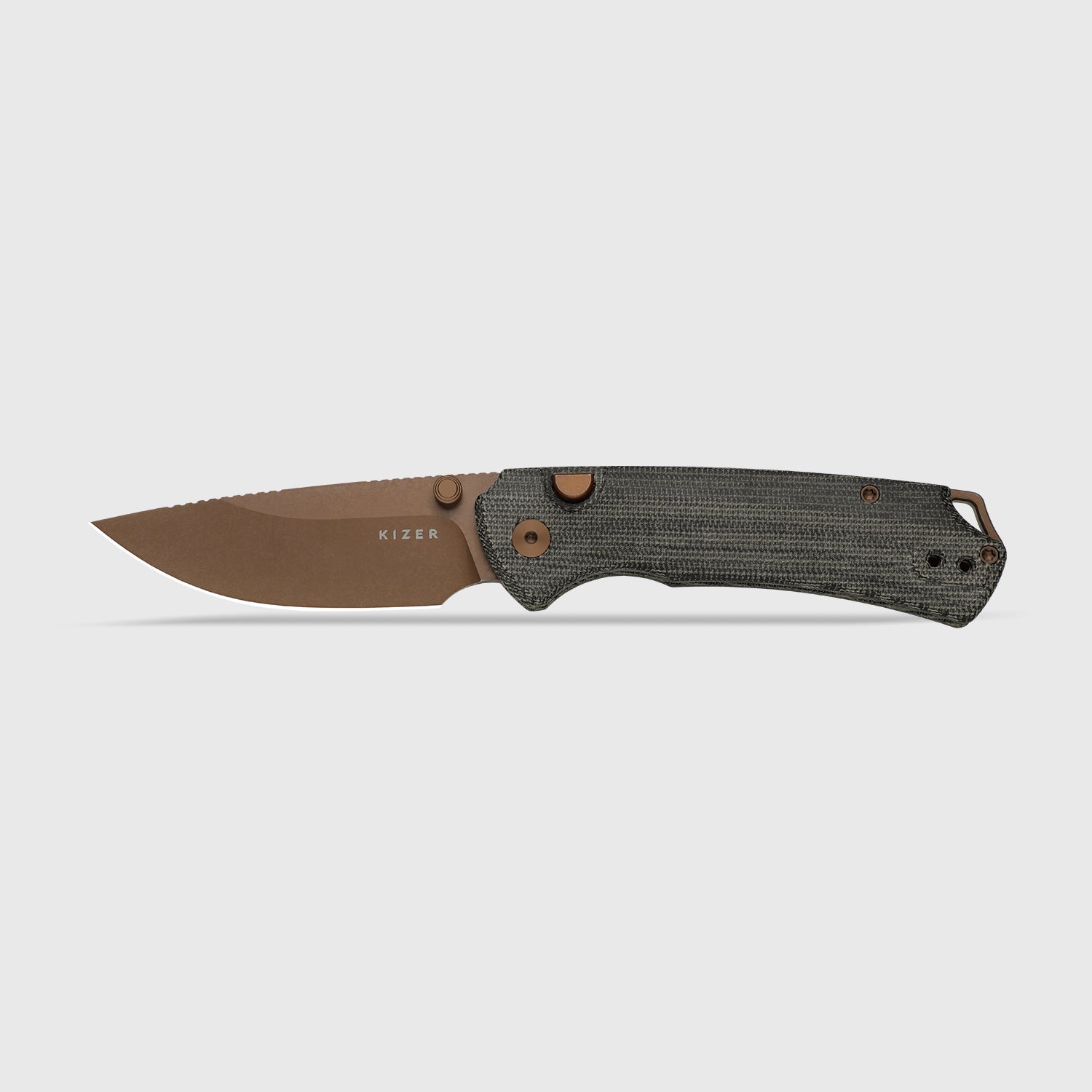 T1 BD | Button Liner Lock™ | Sunset Metal PVD | Nitro-V | Norplex UltreX Micarta | KizerV™ 3490.2BA2