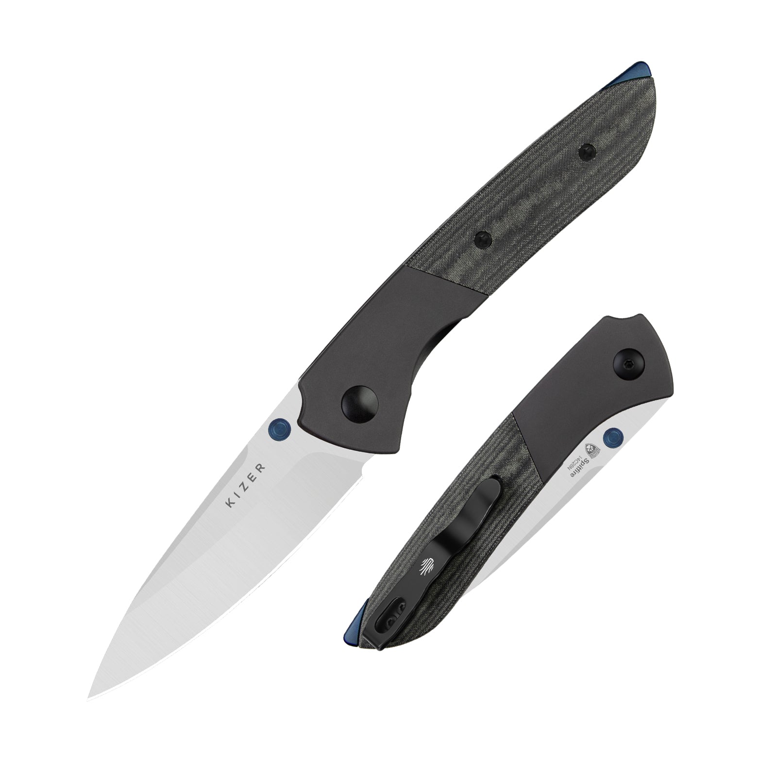 Spitfire | 14C28N | Aluminum + Micarta | KizerV™ 3690A1
