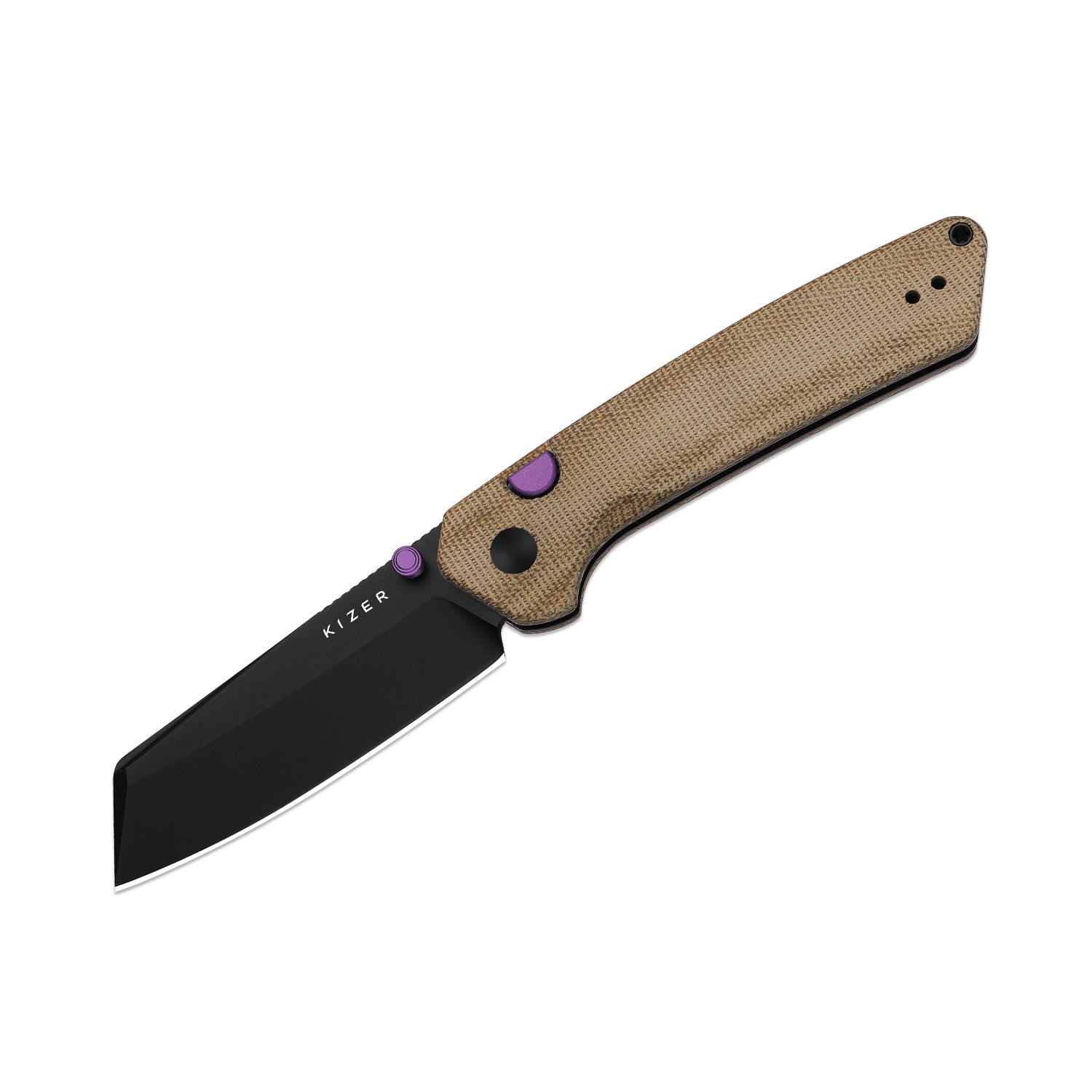Madrac | Kizer Button Liner Lock™ | Norplex UltreX™ Micarta | 14C28N + Flat Grind | KizerV™ 3693BSA1