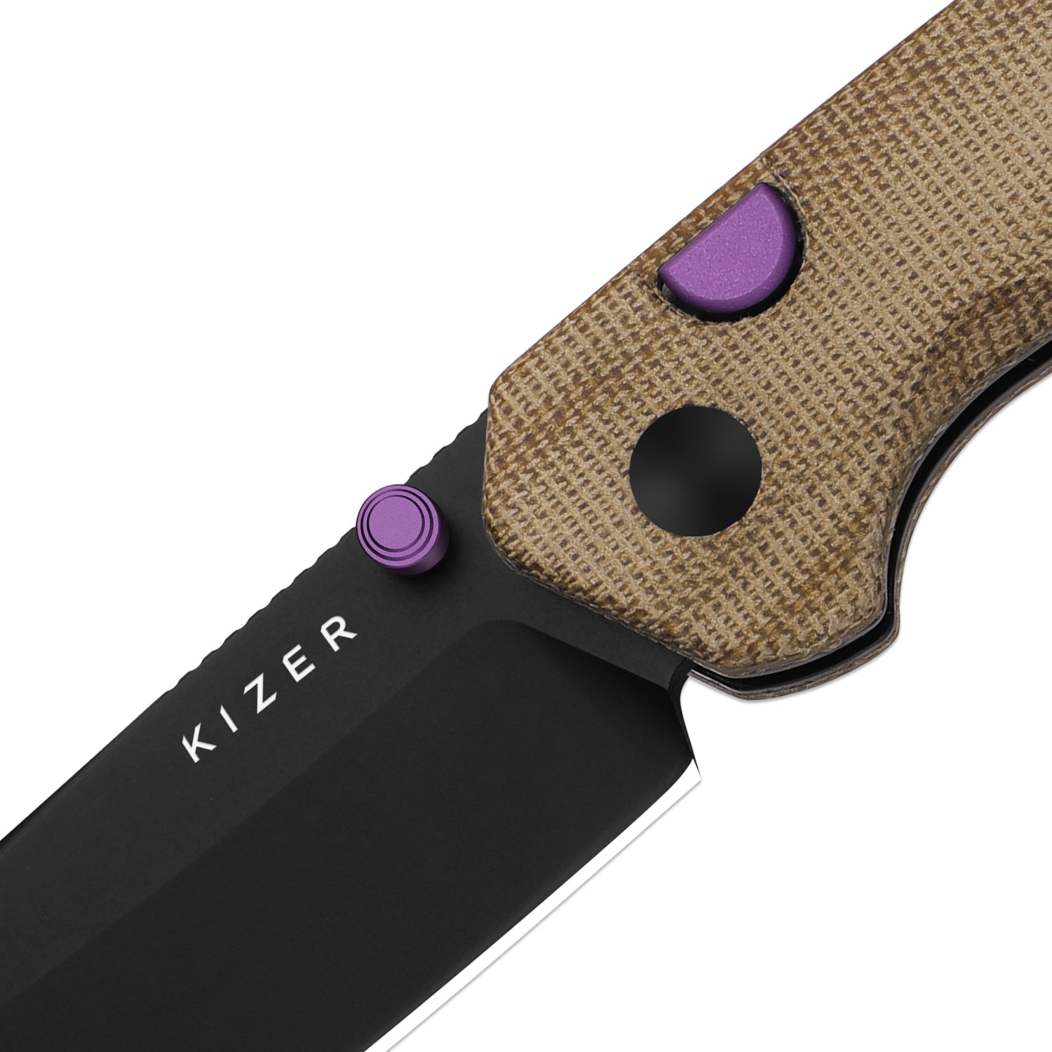 Madrac | Kizer Button Liner Lock™ | Norplex UltreX™ Micarta | 14C28N + Flat Grind | KizerV™ 3693BSA1