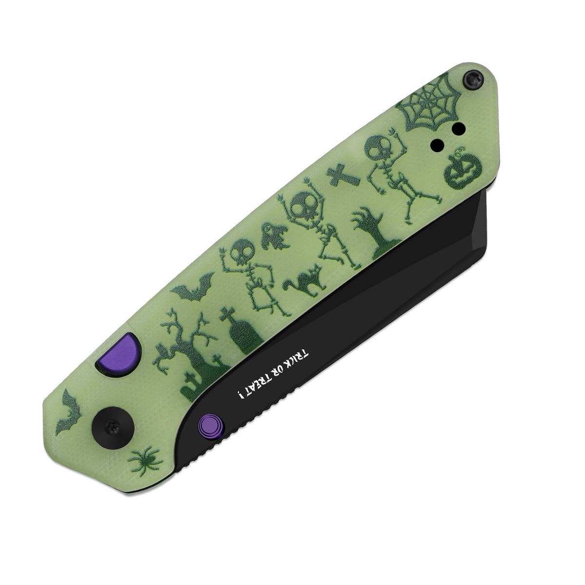 Halloween | Madrac | 14C28N | GID G10 Handle | KizerV™ 3693BSHW1 | Halloween Special Edition