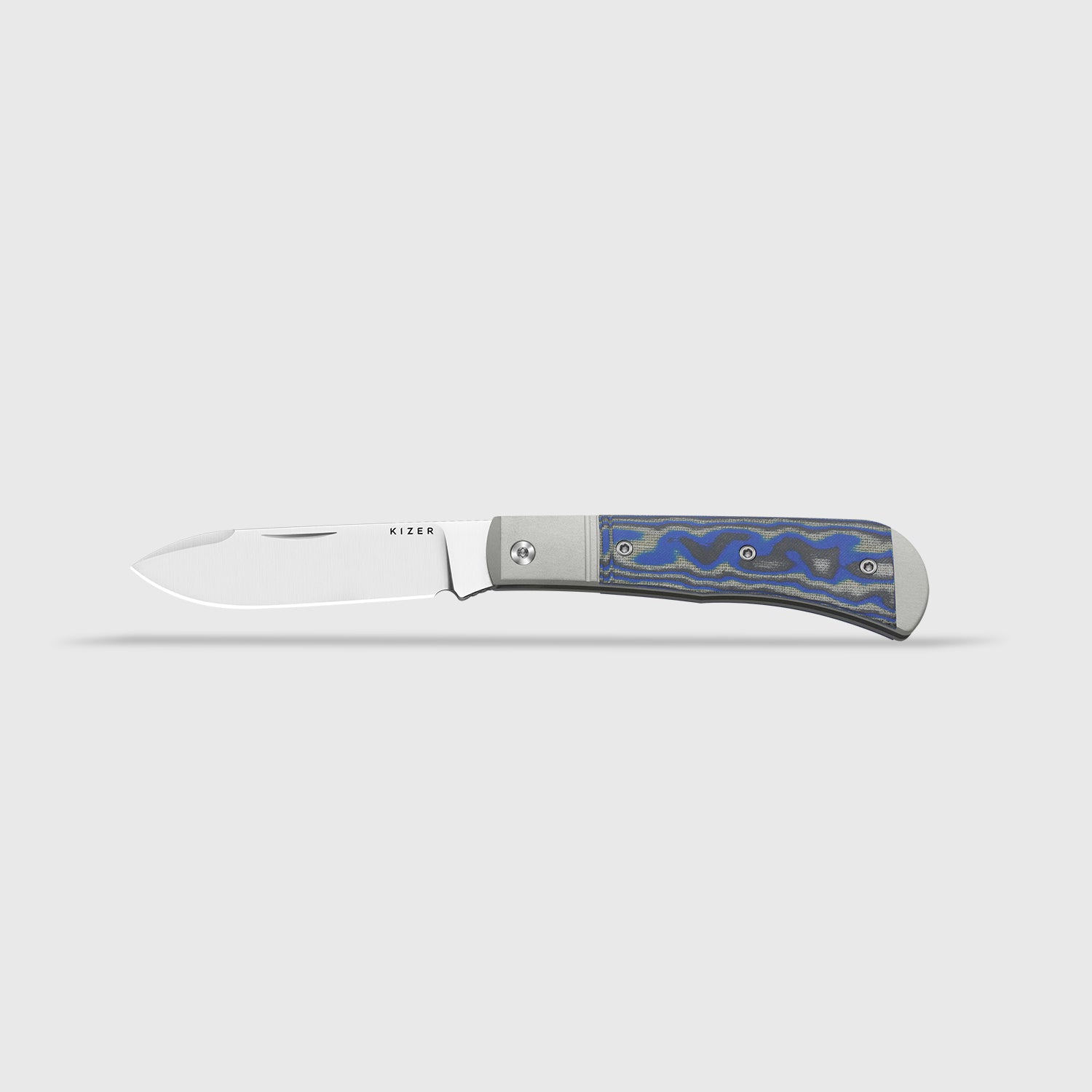 Trestle D | Micarta With Vortex Pattern | Slip Joint | Nitro-V | KizerV™ 3760A2