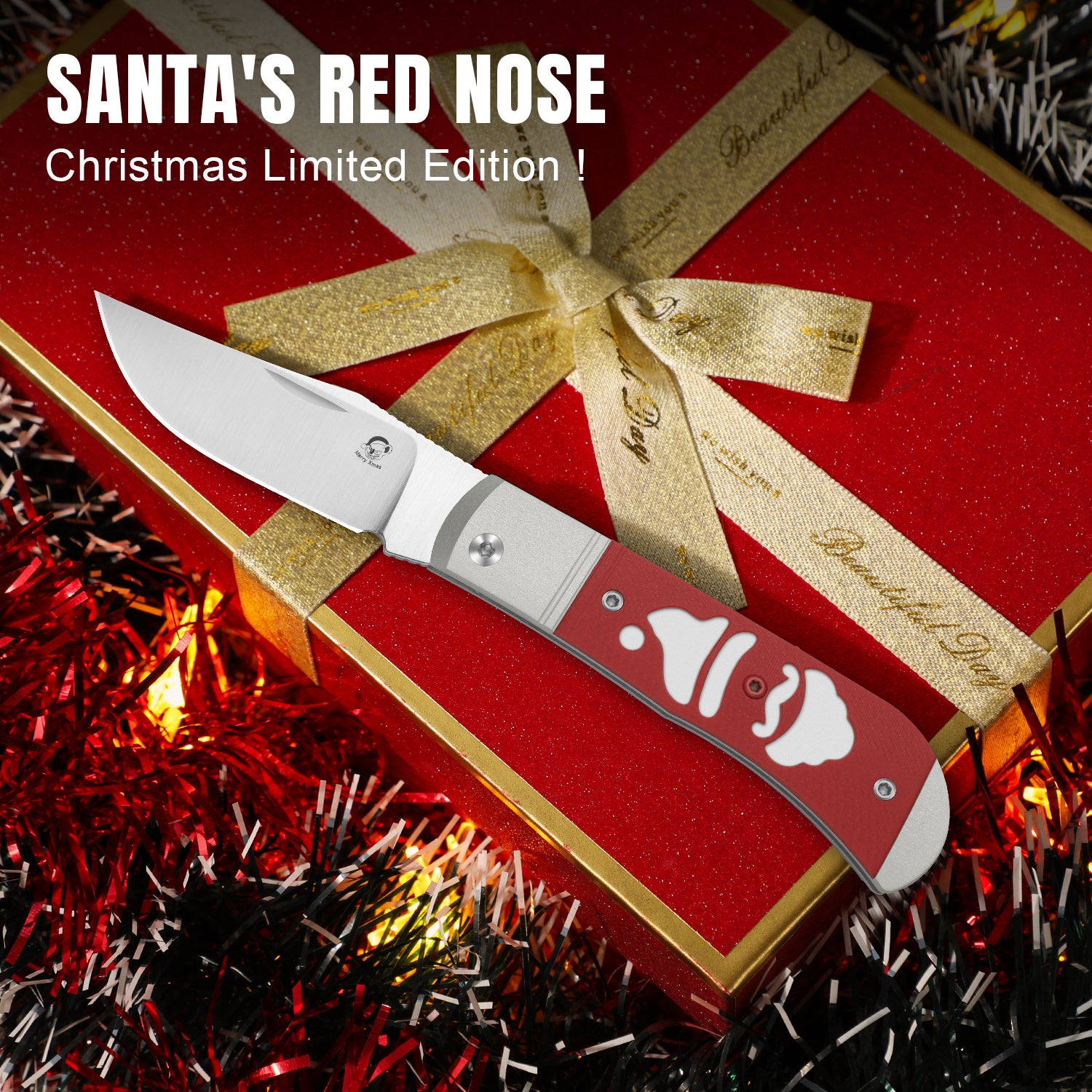Christmas | Trestle | 14C28N | Aluminum & G10 | KizerV™ 3761MC1 | Limited