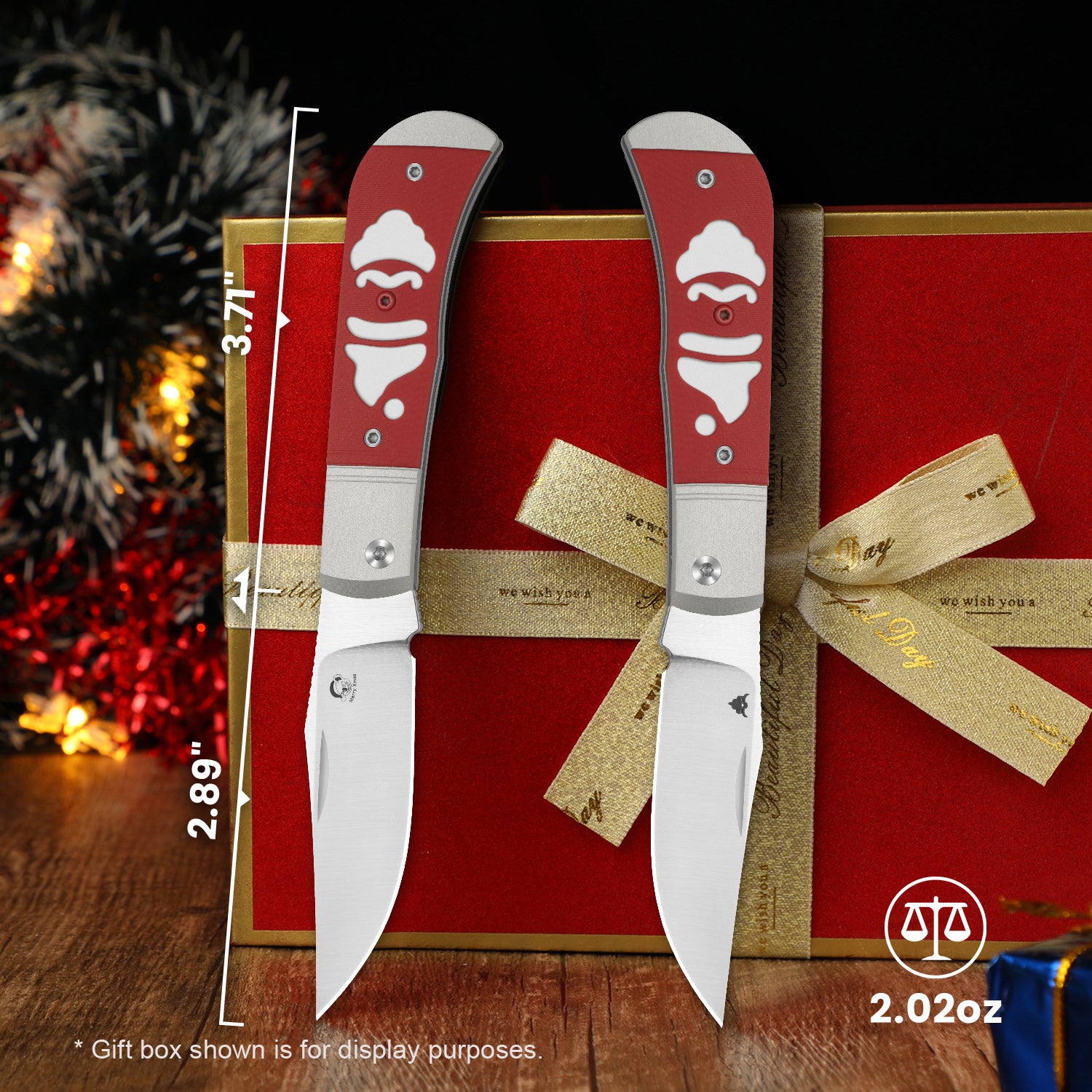 Christmas | Trestle | 14C28N | Aluminum & G10 | KizerV™ 3761MC1 | Limited
