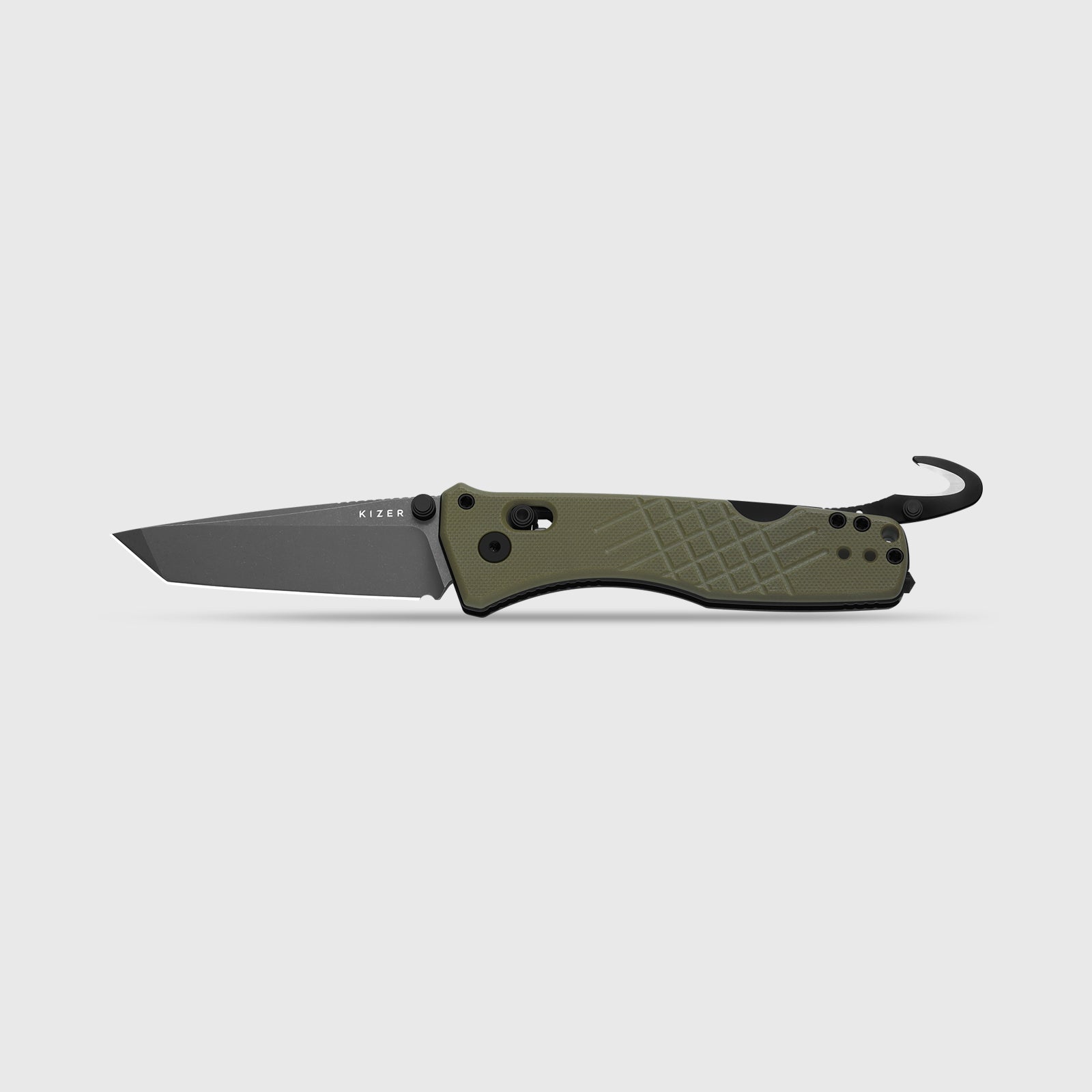Aegis T | Kizer Clutch Lock™ | Tanto | Rescue Hook & Glass Breaker | KizerV™ 3774CTA2