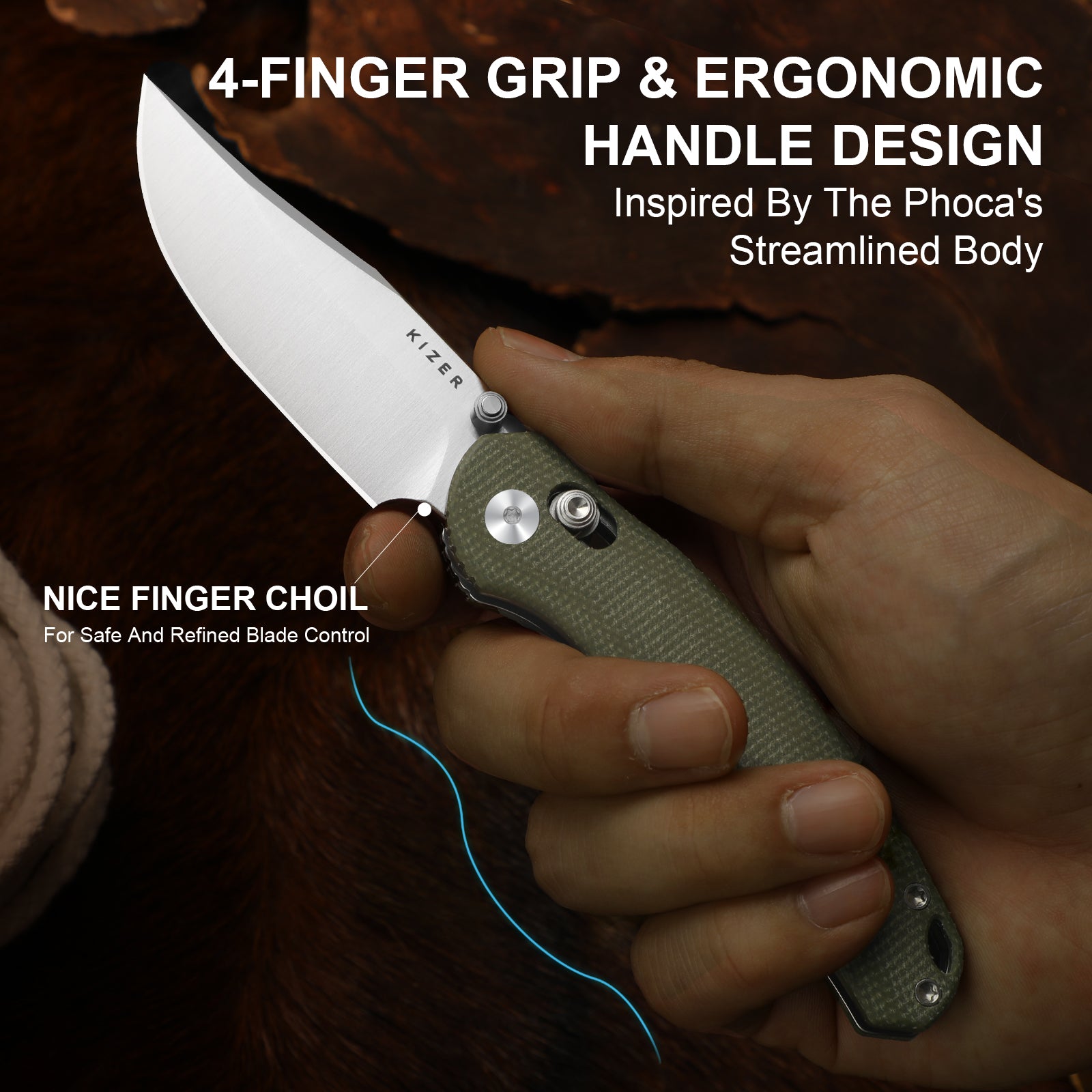 Phoca CC | AEB-L | Micarta | KizerV™ 3780A1