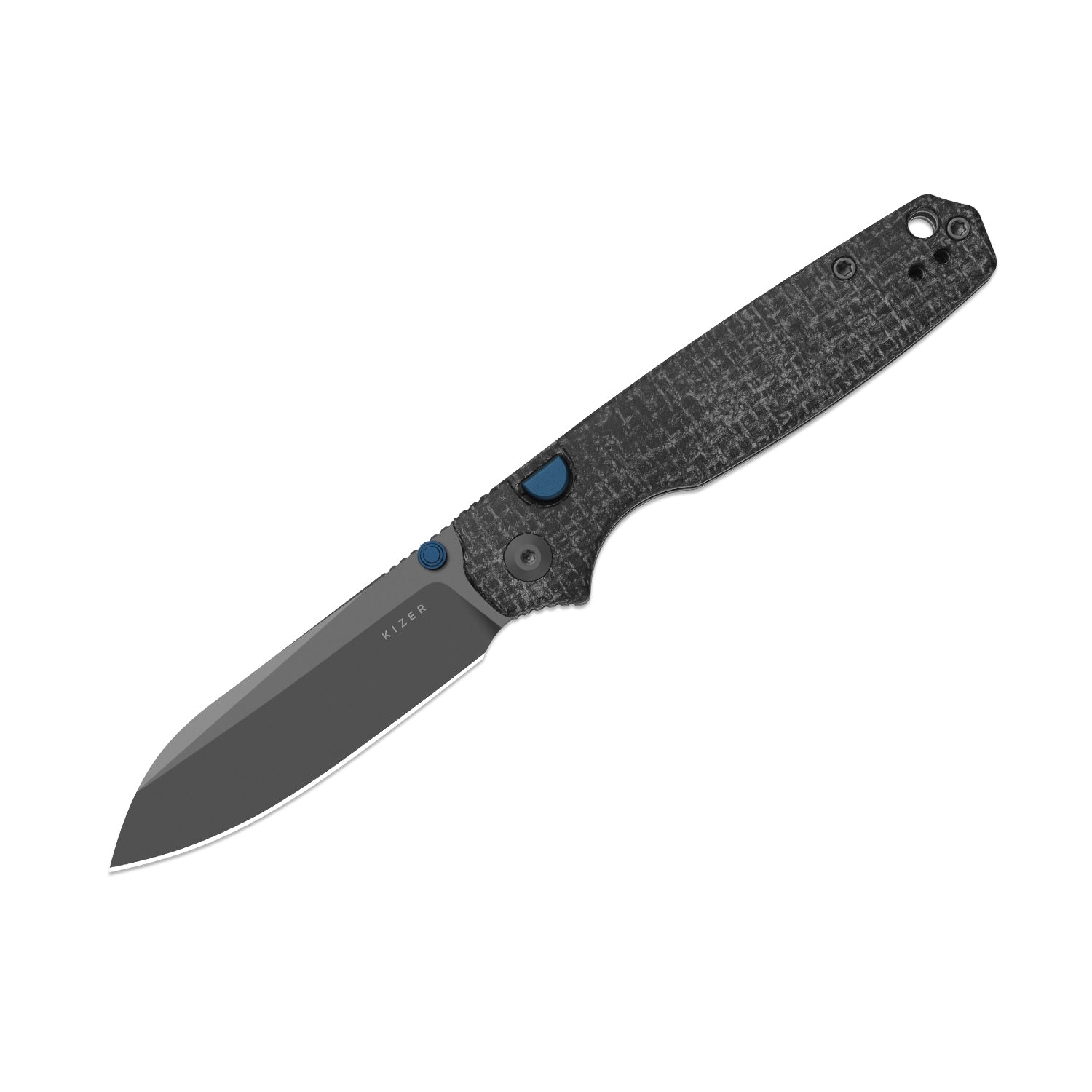 Pokiman BLL | Kizer Button Liner Lock™ | AEB-L | Black Micarta Handle | KizerV™ 3789BSA1