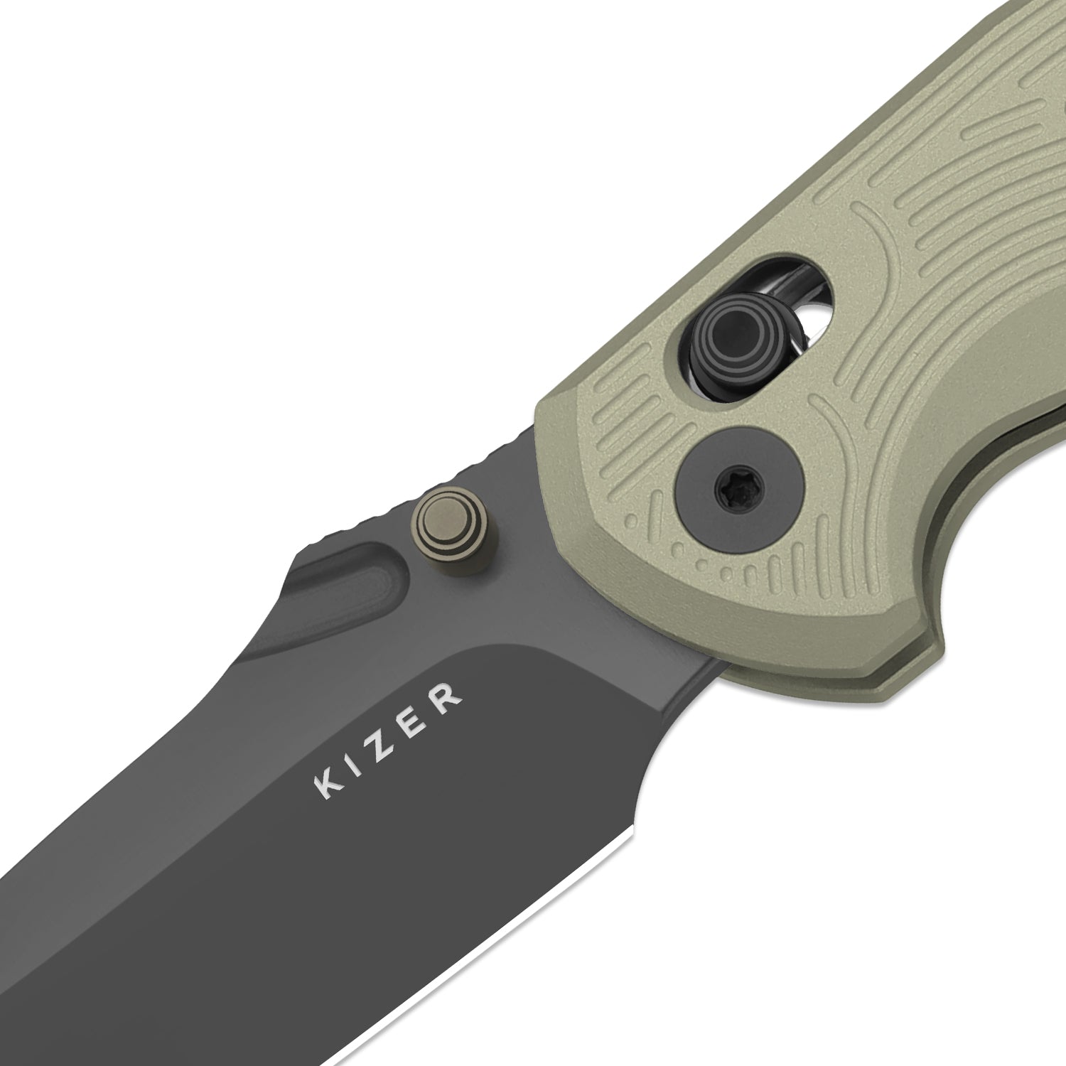Khamsin | Kizer Clutch Lock™ | Nitro-V | Sandstorm Aluminum | Satin Finish | KizerV™ 3791A1