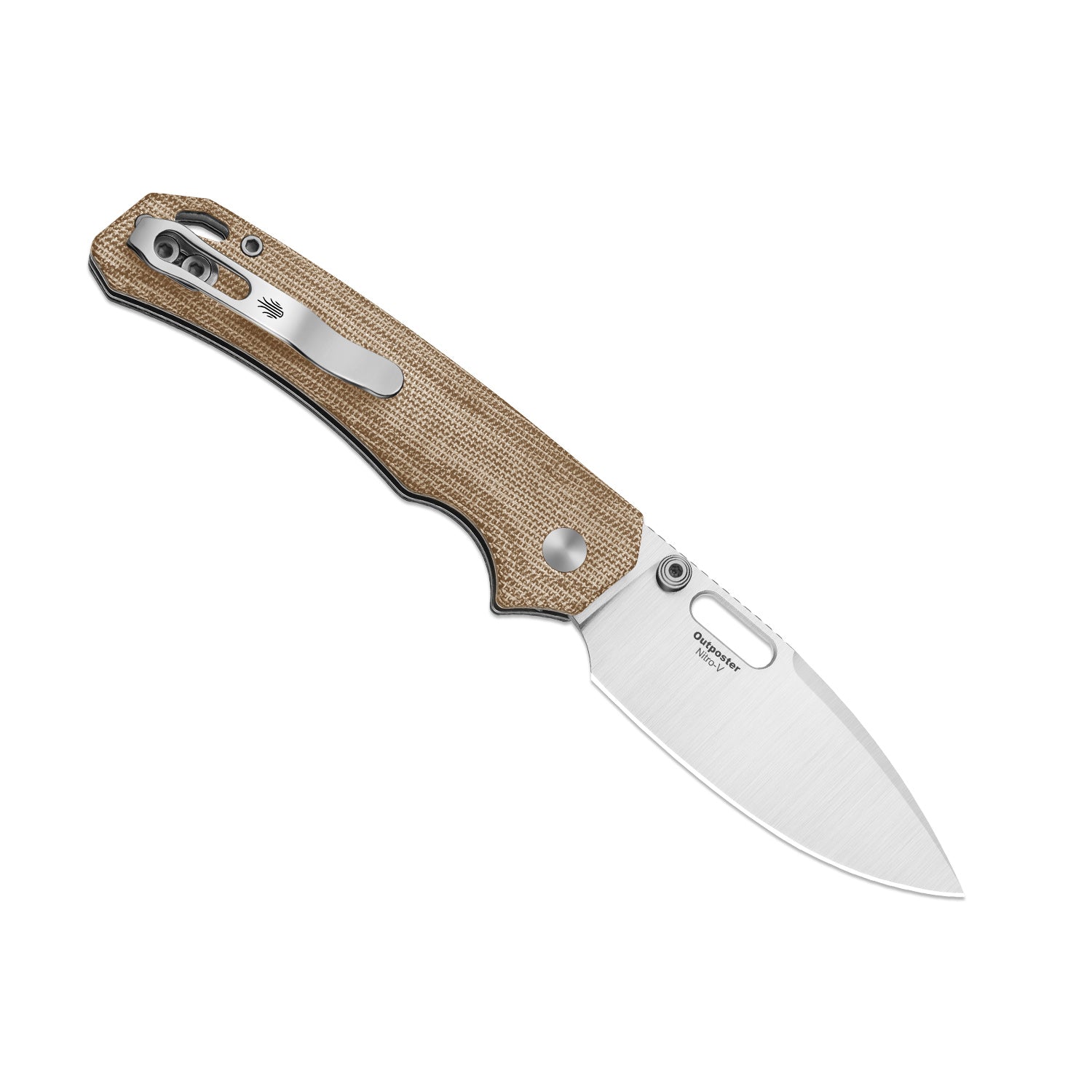 Outposter | Kizer Button Liner Lock™ | Norplex UltreX™ Micarta  | Nitro-V + Satin | KizerV™ 3802BDA1