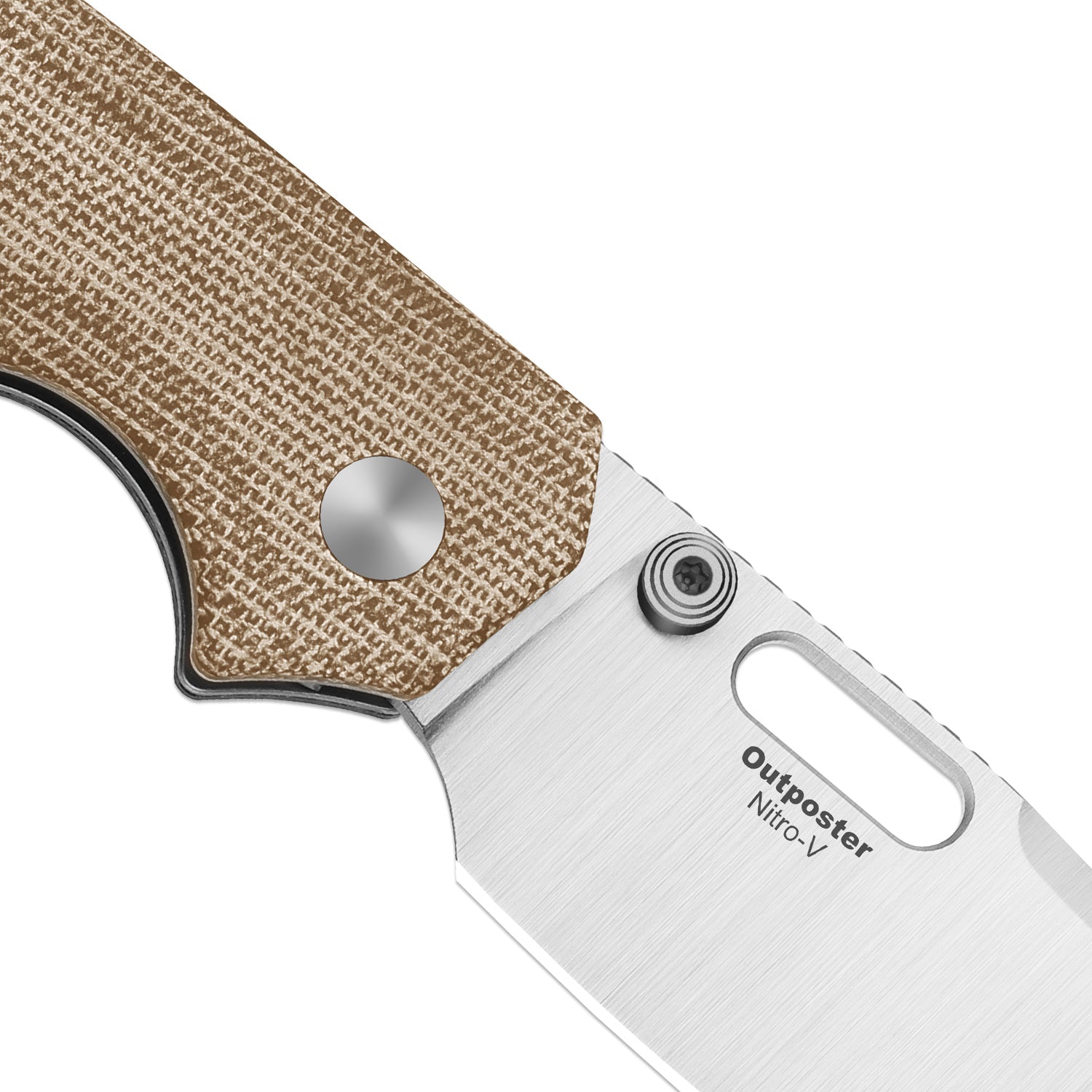 Outposter | Kizer Button Liner Lock™ | Norplex UltreX™ Micarta  | Nitro-V + Satin | KizerV™ 3802BDA1