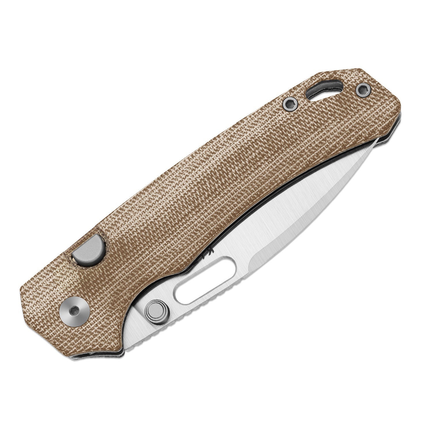 Outposter | Kizer Button Liner Lock™ | Norplex UltreX™ Micarta  | Nitro-V + Satin | KizerV™ 3802BDA1