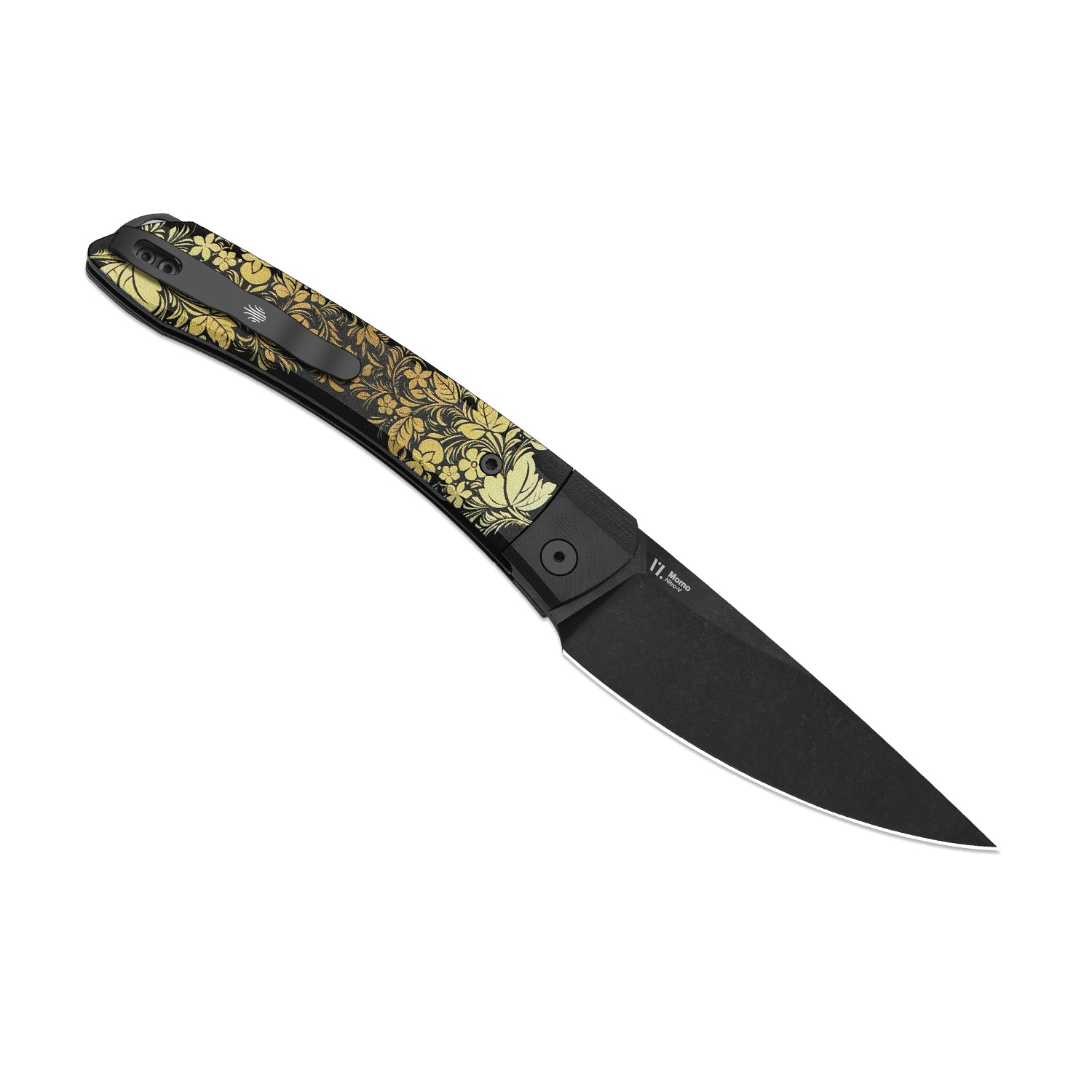 Kizer MOMO Nozhikov Exclusive – Nitro-V  Black Stonewashed Blade & G10 printed Handle