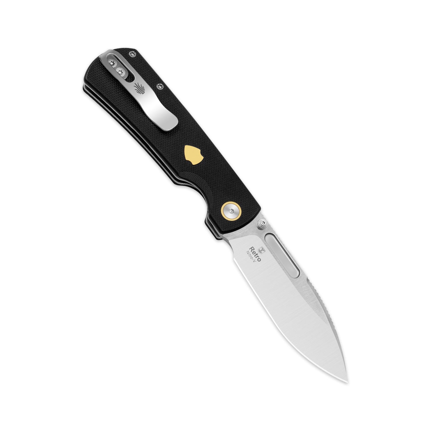 Retro | Nitro-V | G10 & Brass | KizerV™ 4726A2
