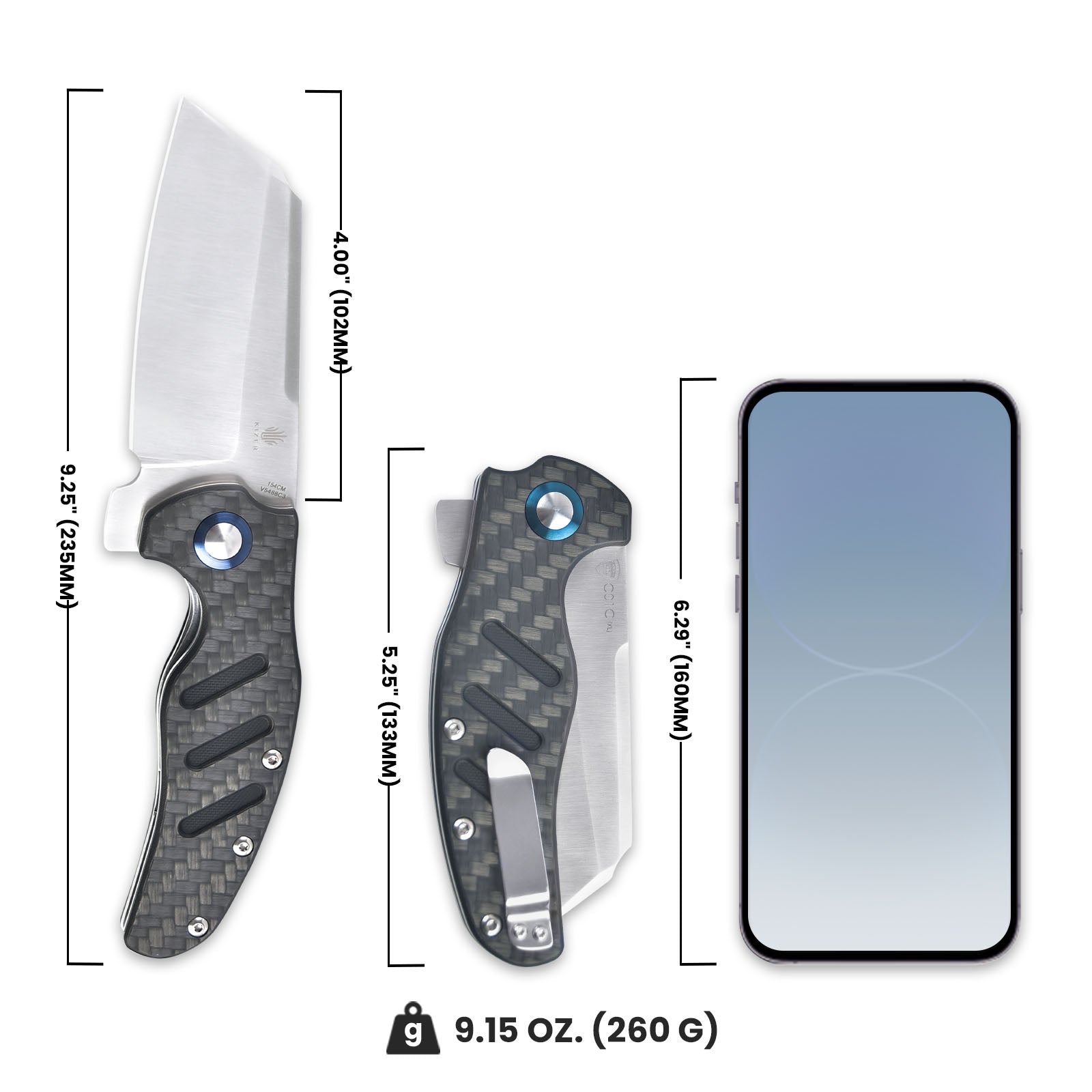 XL C01C | 154CM |  Carbon Fiber | V5488C3