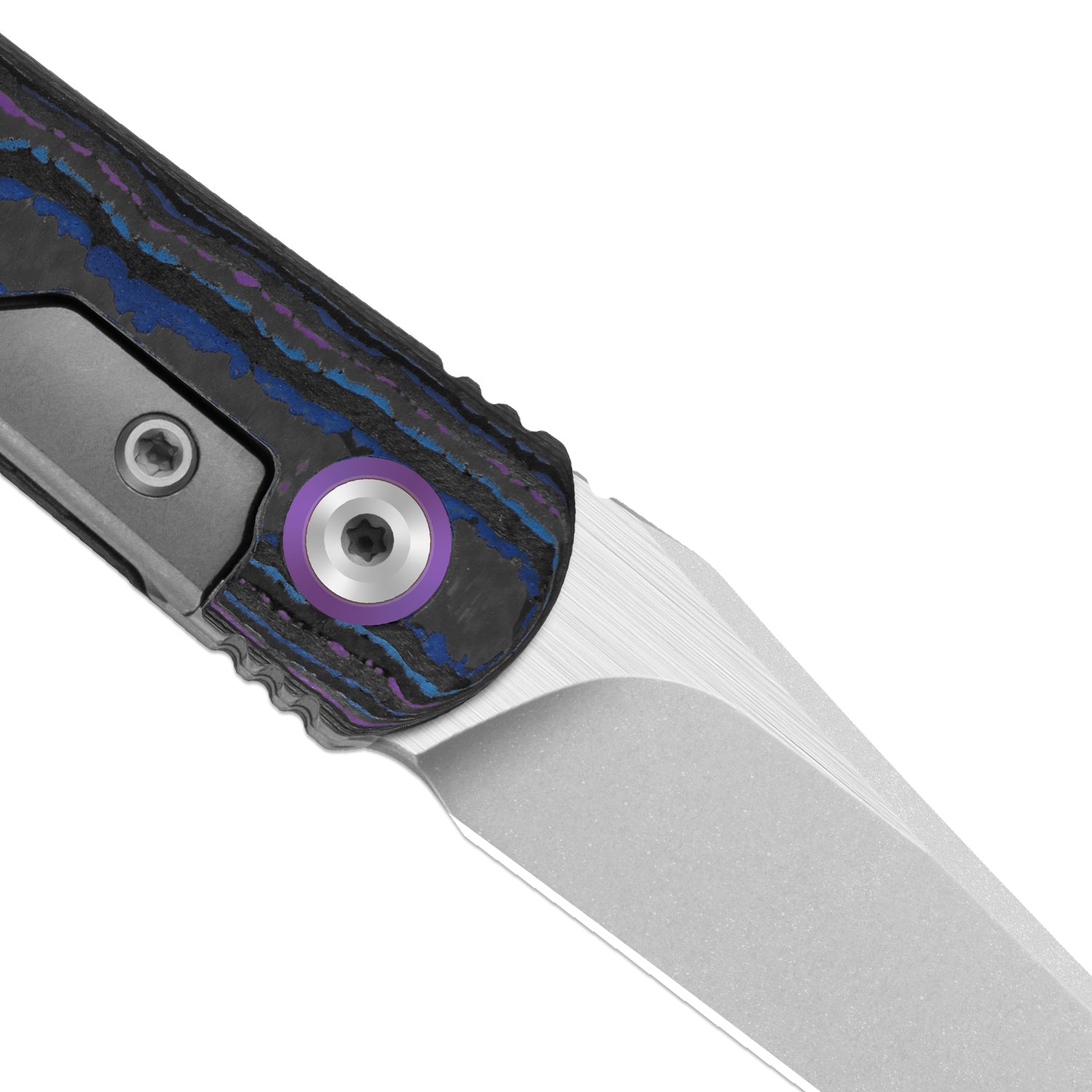 Feist 3 | CPM S90V + Stonewashed & Flat Brushed | Clip Point | Titanium & CamoCarbon Damtanium | KizerX™ 3499.3A2