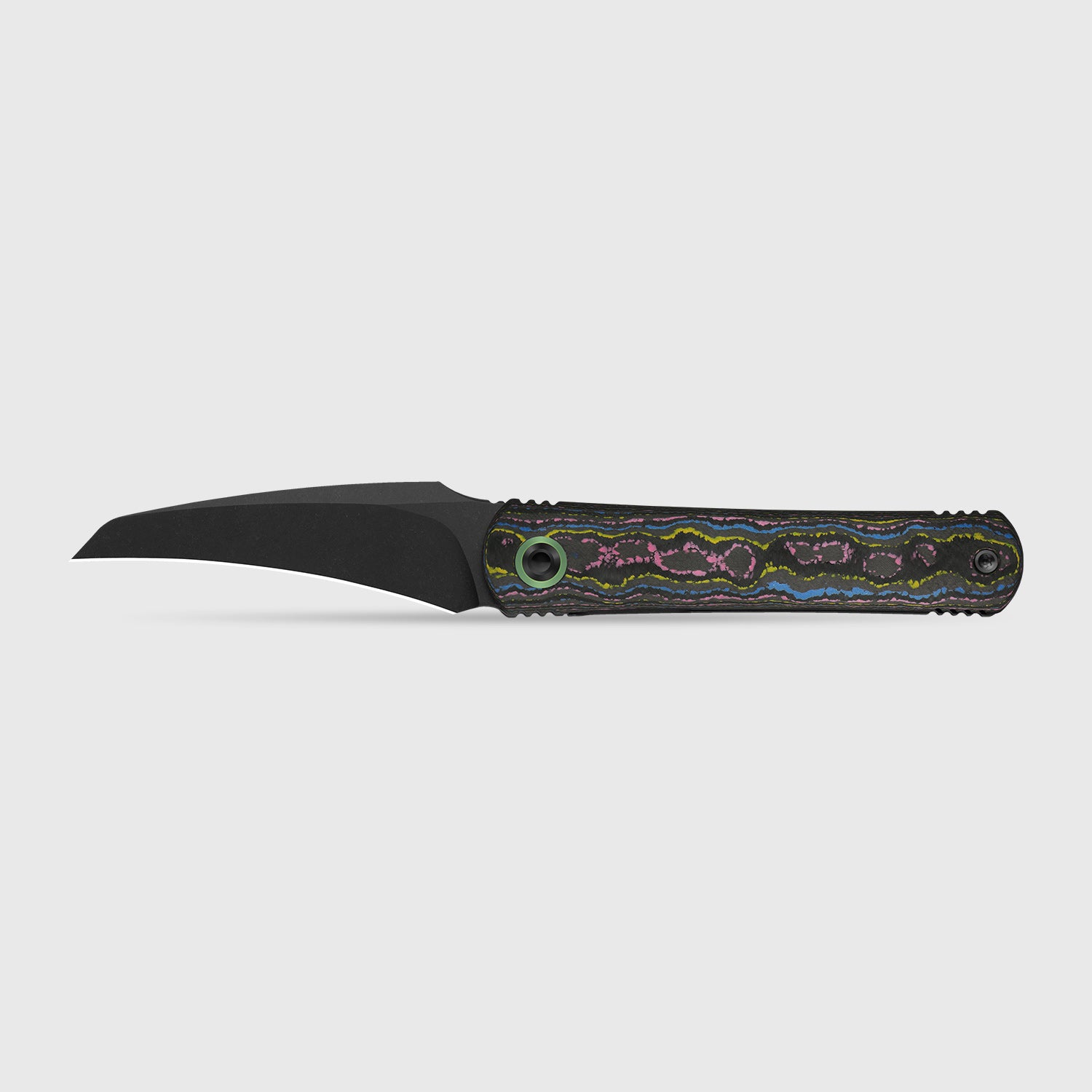 msk キウイつる Feist 3 | CPM S90V + Matte DLC Ultra | Hawkbill | UV-Luminescent | Tit
