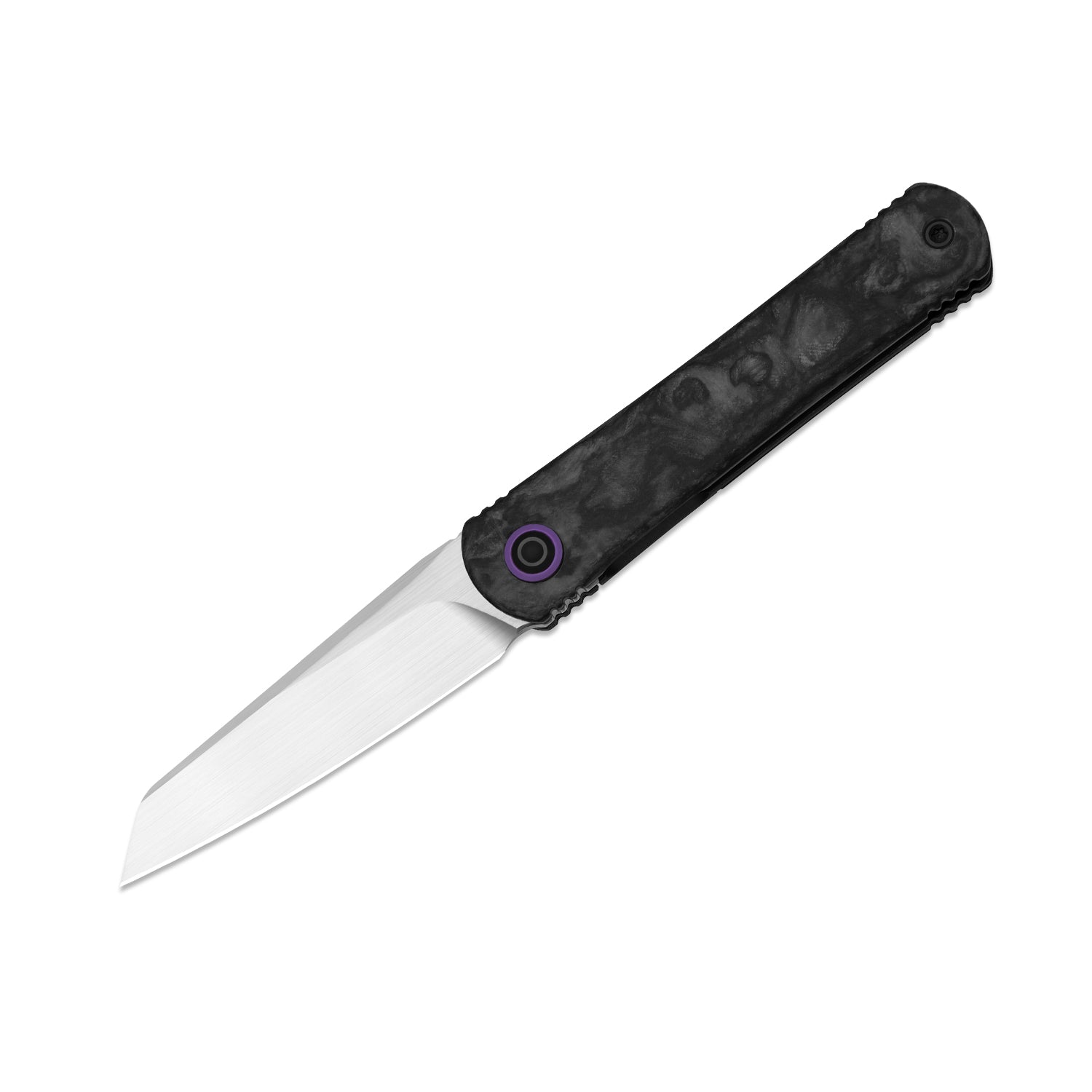 Feist 3 | CPM S90V + Hand-brushed | Titanium & KizerNova™ Lava | Reverse Tanto | KizerX™ 3499.3A5