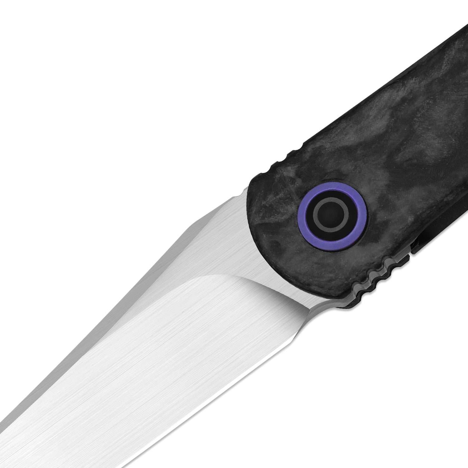 Feist 3 | CPM S90V + Hand-brushed | Titanium & KizerNova™ Lava | Clip Point | KizerX™ 3499.3A7