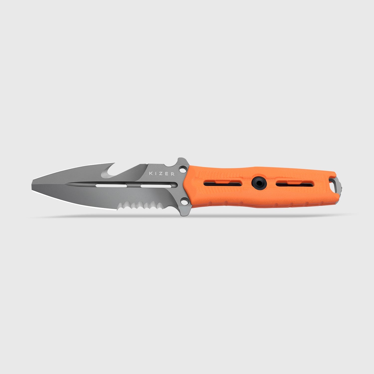 Norcross | Nitro-V | Orange G10 | Exclusive . Double Edged | KizerV™ FB01A7