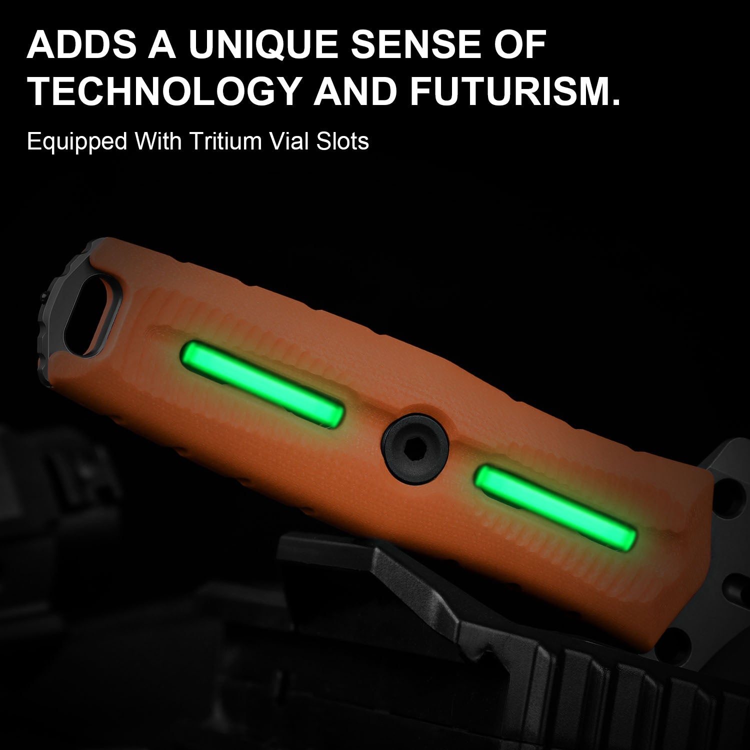 Norcross | Nitro-V | Orange G10 | Exclusive - Double Edged | KizerV™ FB01A7