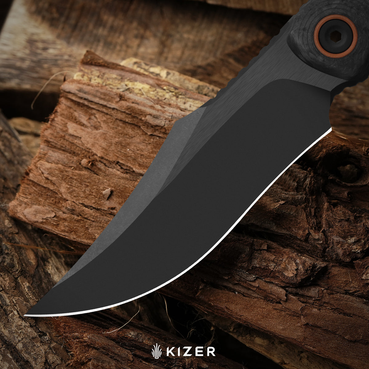 Pioneer Fix | M390 | Flat Brushed & Matte DLC Ultra | Carbon Fiber & G10 | KizerX® FB03A1