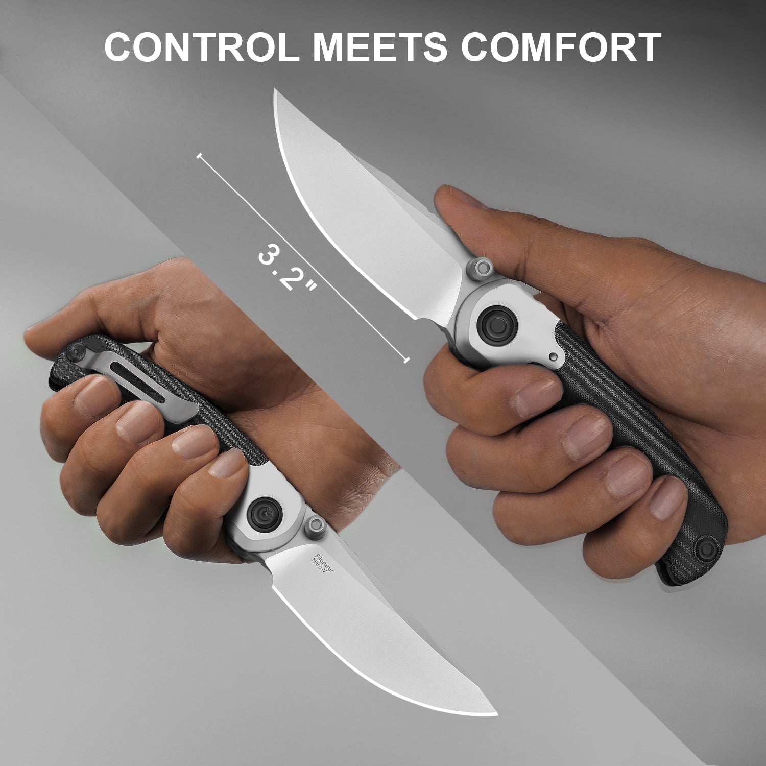 PIONEER | Nitro-V | Aluminum & Micarta | KizerV™ FK03A6