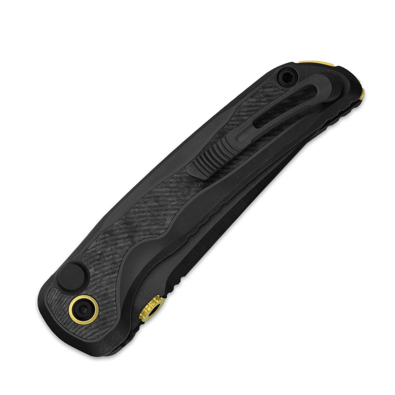 Mithril-Lefty | KineticFit™ Button Lock | M390 + DLC Ultra + Hand-Brushed | Titanium (DLC Ultra) & Fat Carbon | Exquisite Light | KizerX® FK08A1