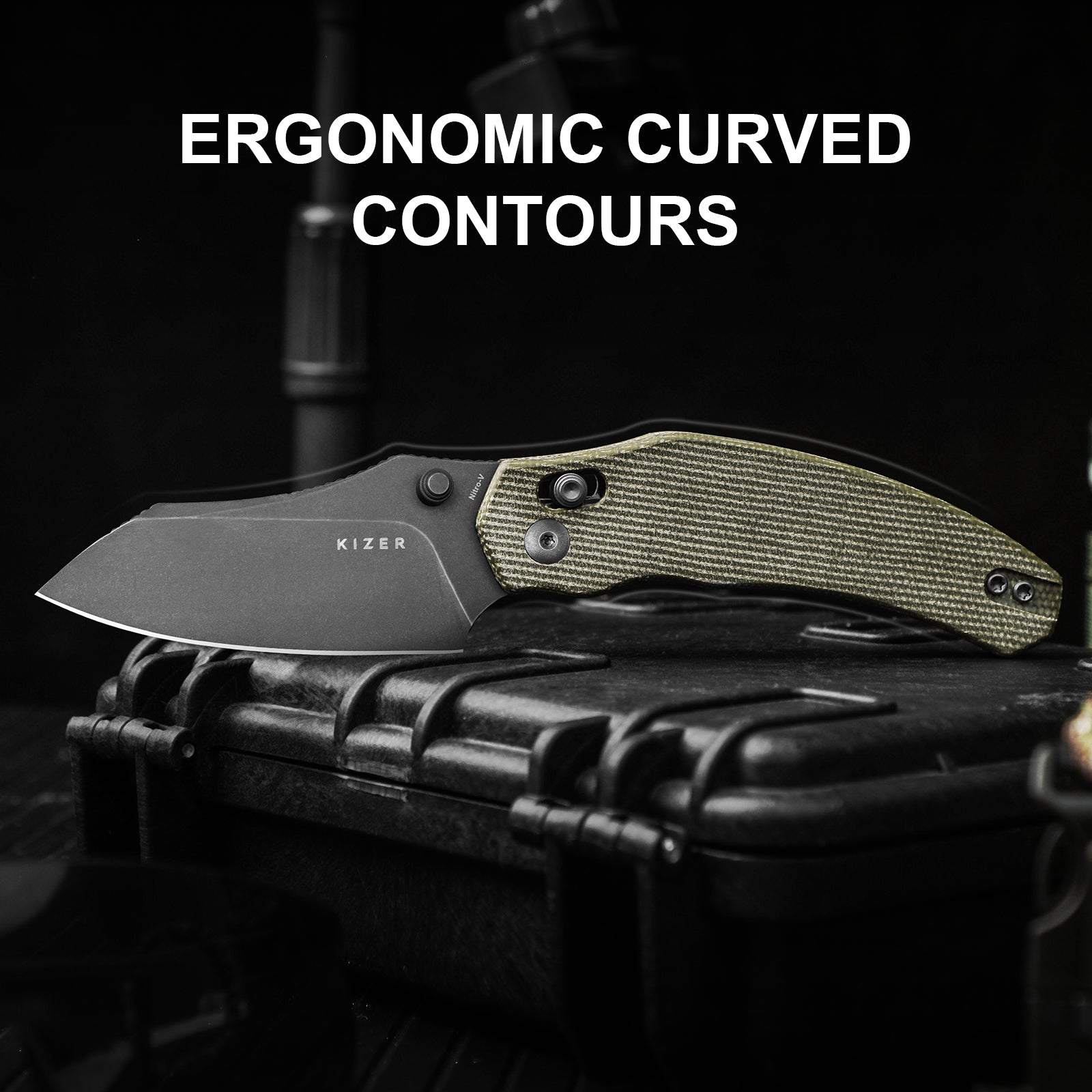 Bulldog | Nitro-V | Micarta | KizerV™ 3672A3