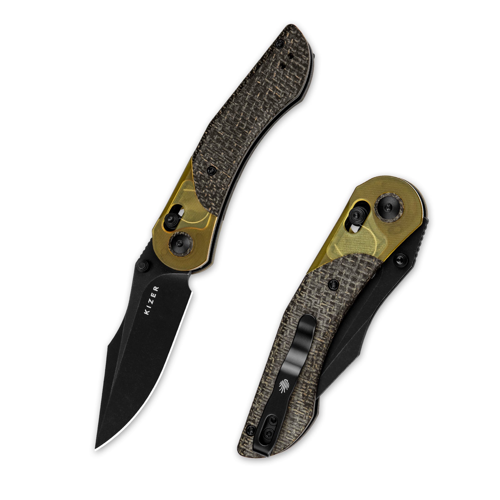 Mini Mystic | 154CM | Burlap Micarta+PEI | V3636C1