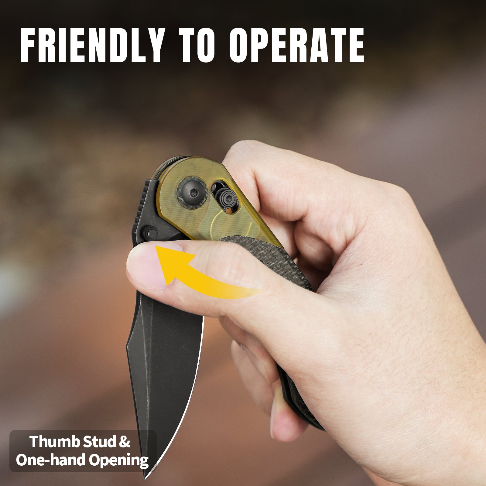 Mini Mystic | 154CM | Burlap Micarta+PEI | KizerV™ 3636C1