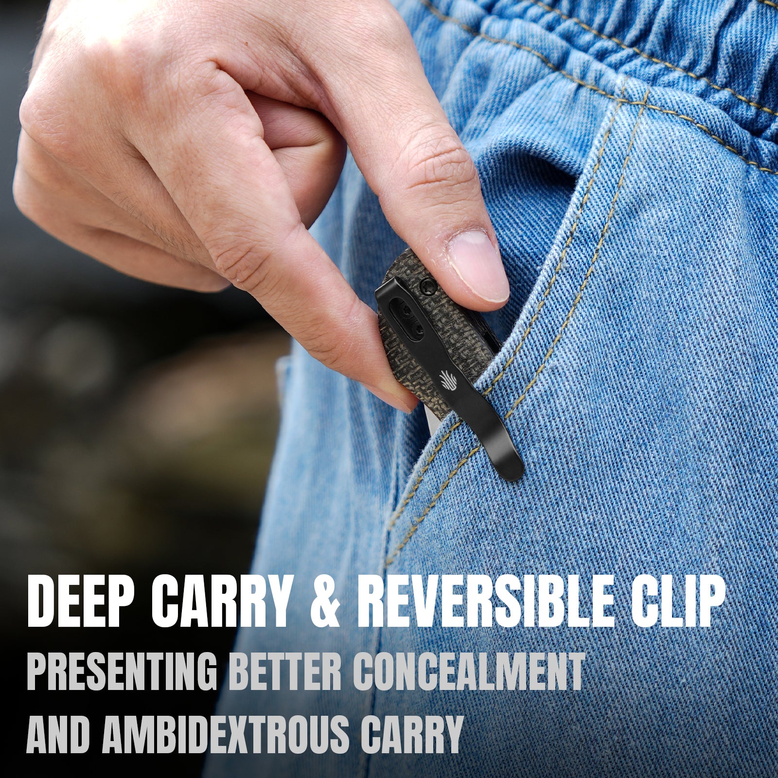 Mini Mystic | 154CM | Burlap Micarta+PEI | KizerV™ 3636C1